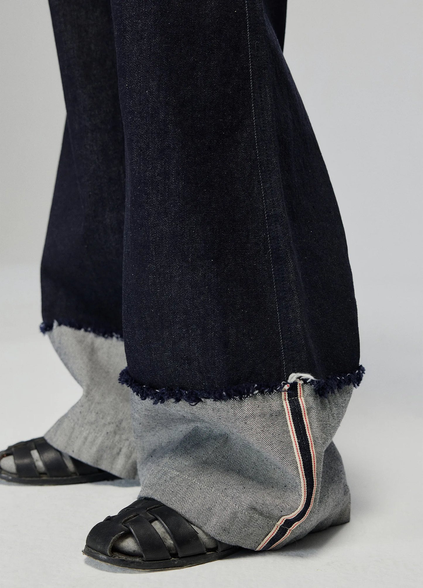 Raw Edge Cuff Denim