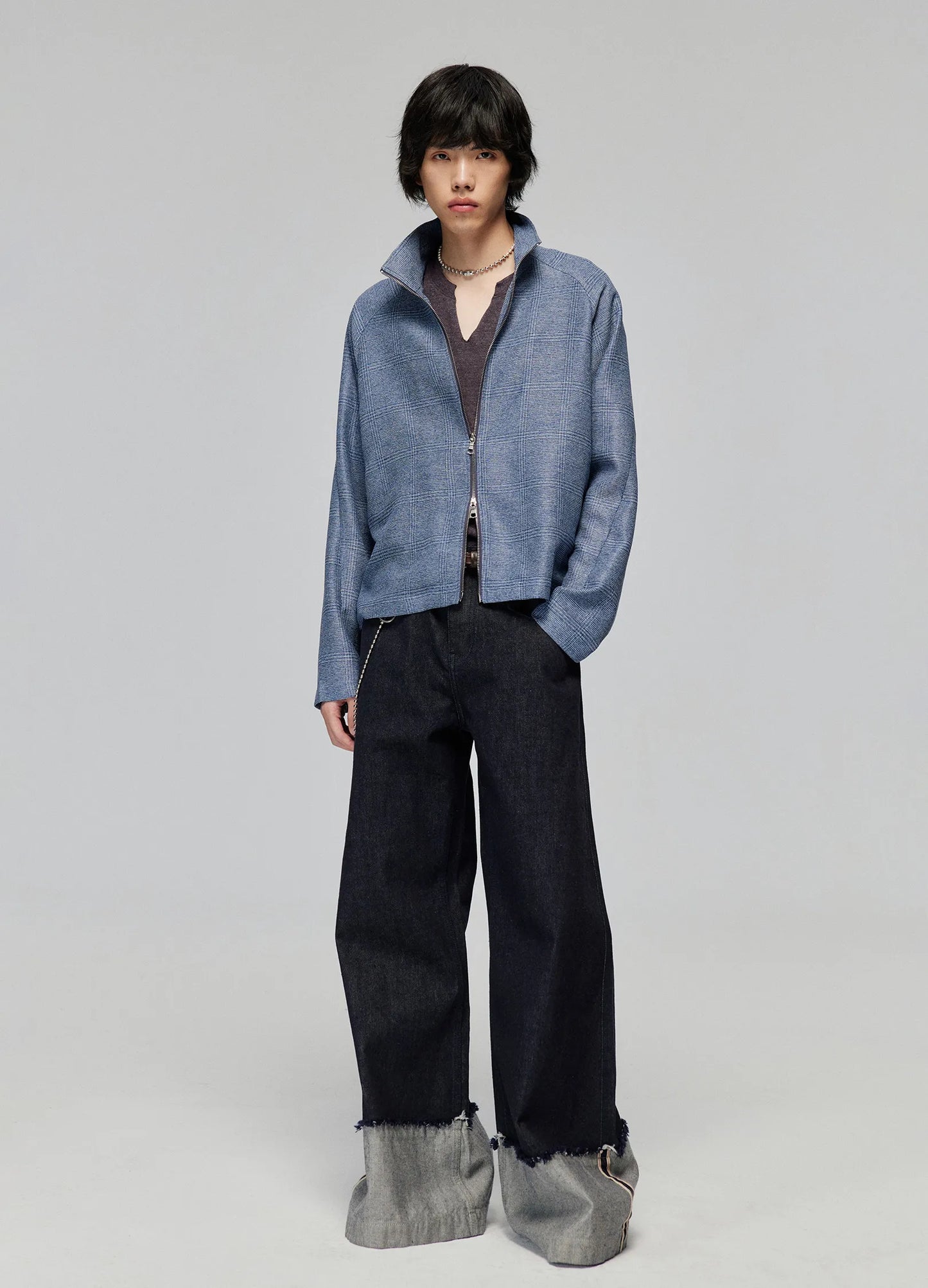 Raw Edge Cuff Denim