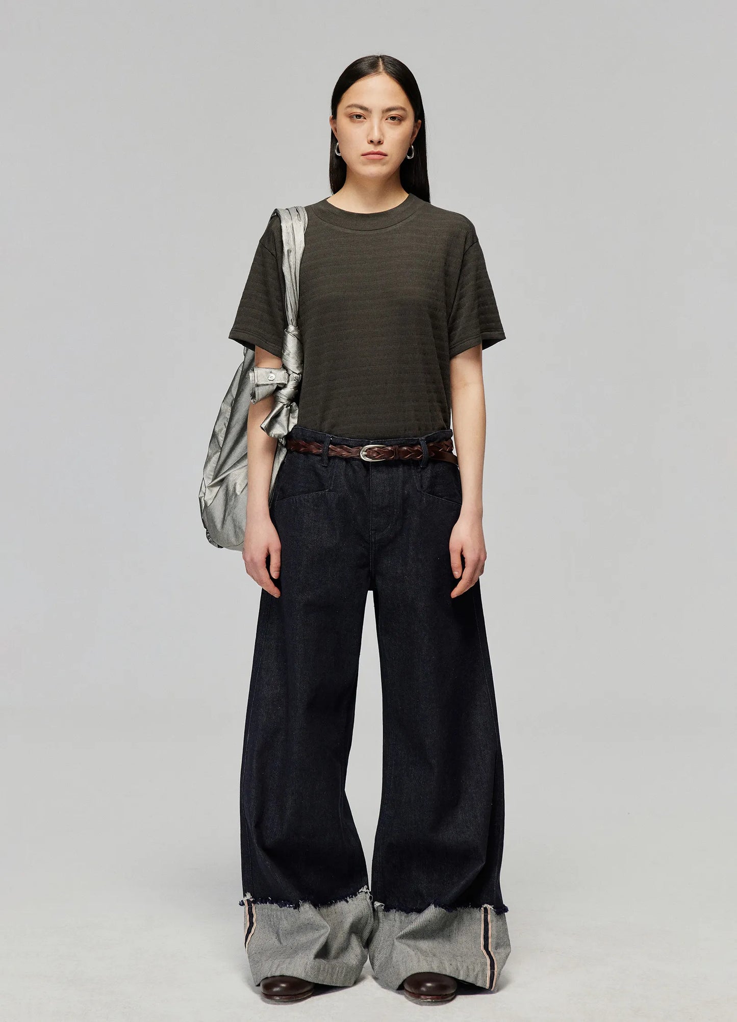 Raw Edge Cuff Denim