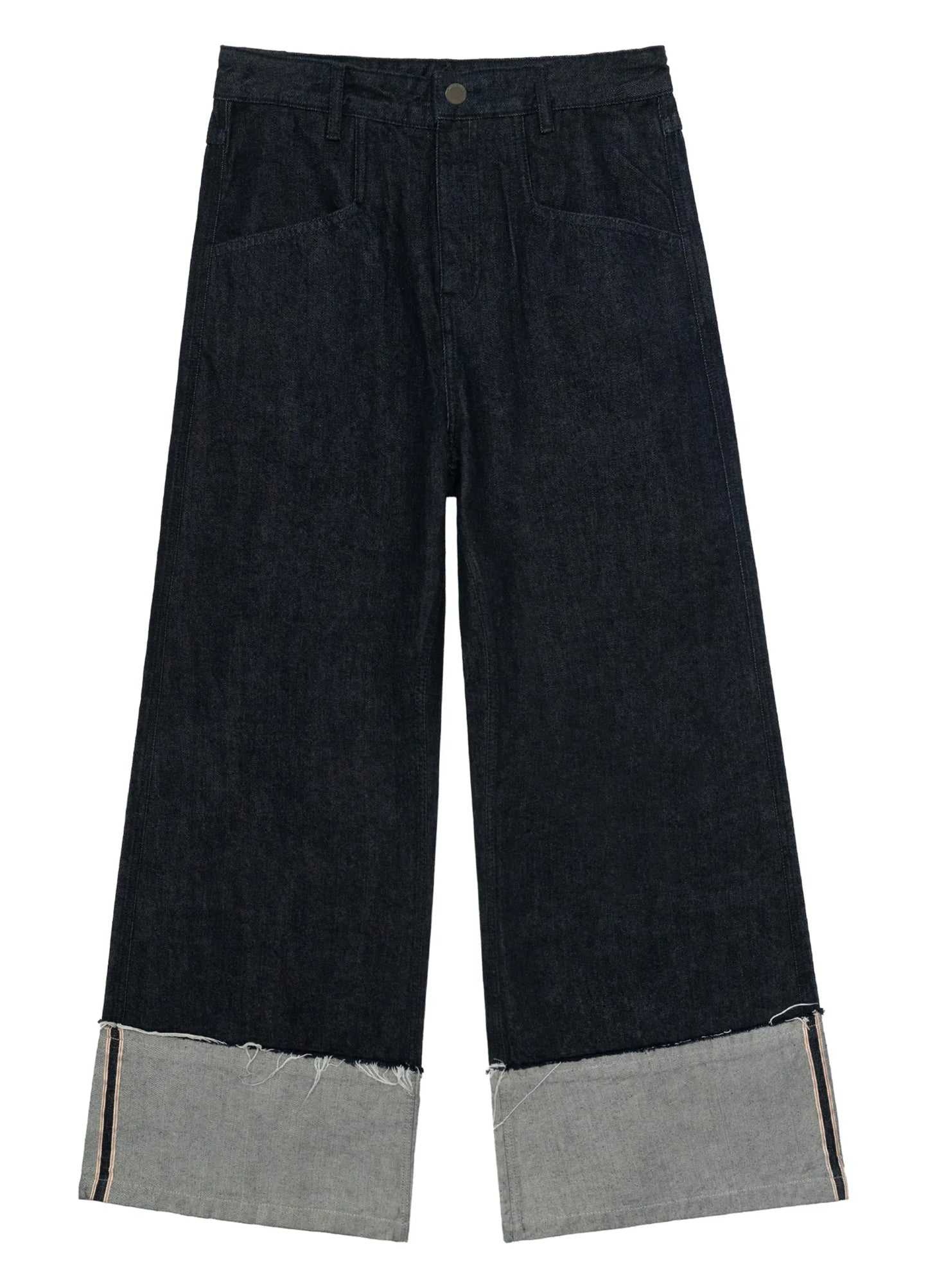 Raw Edge Cuff Denim