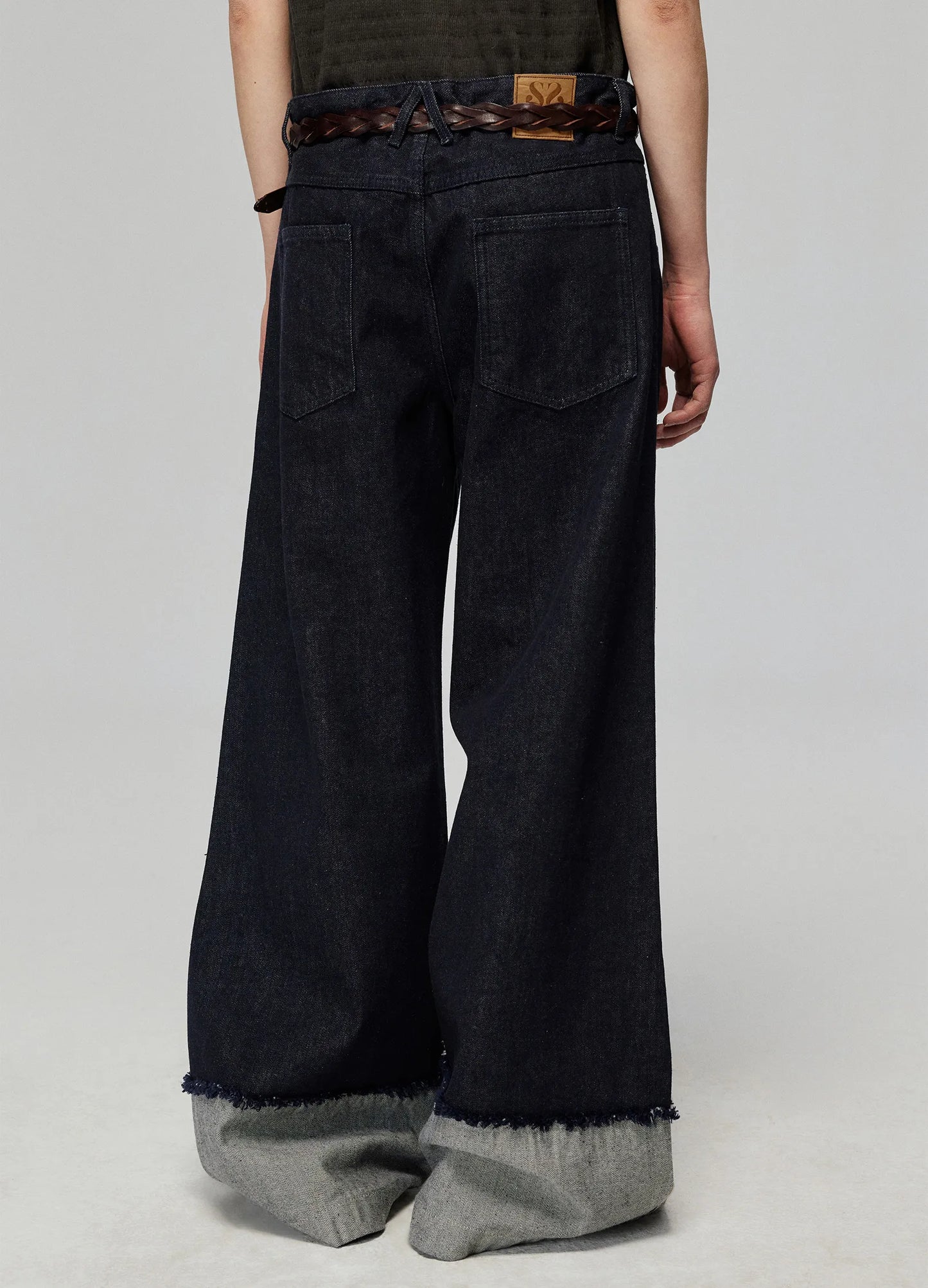 Raw Edge Cuff Denim