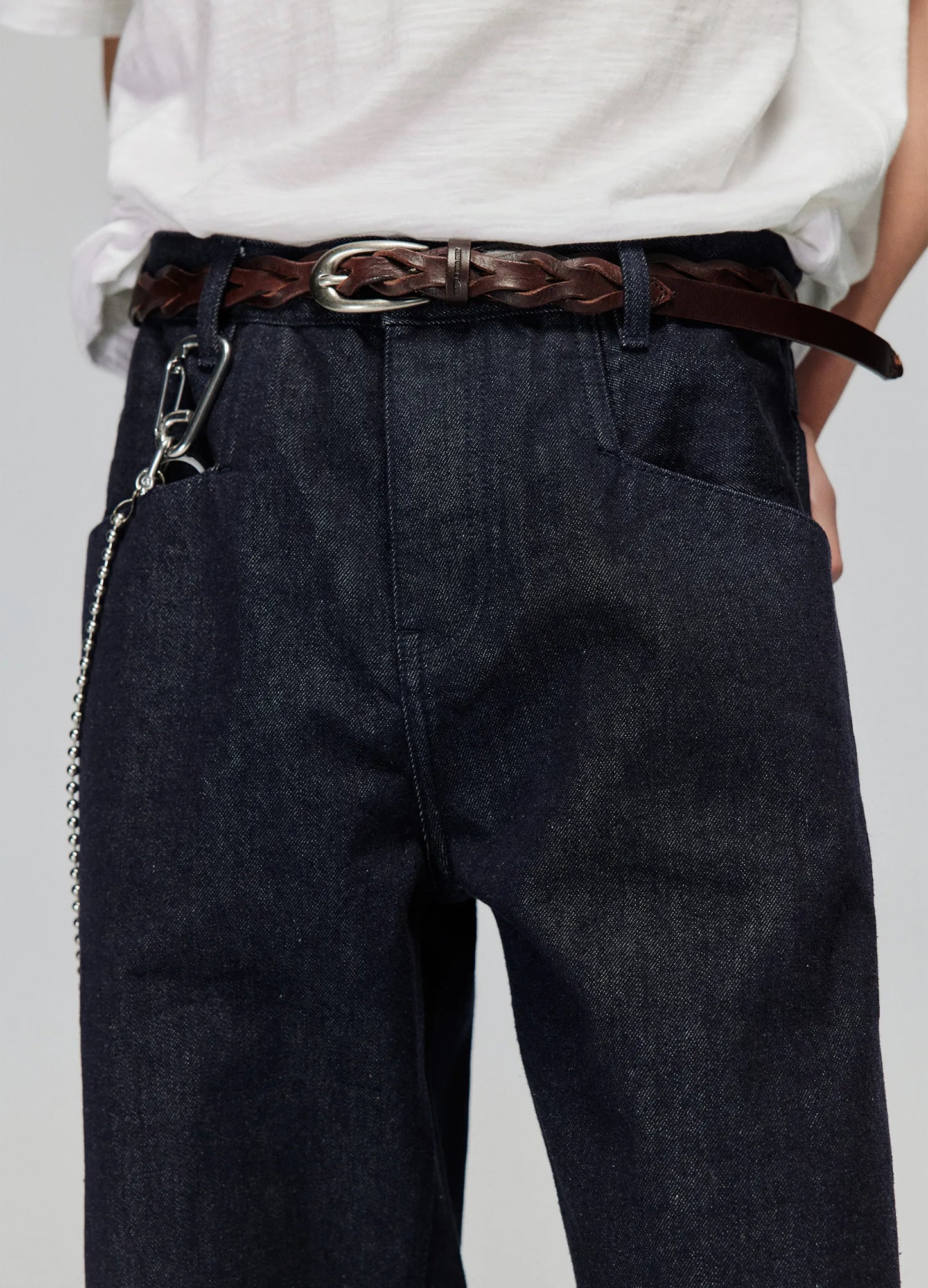 Raw Edge Cuff Denim