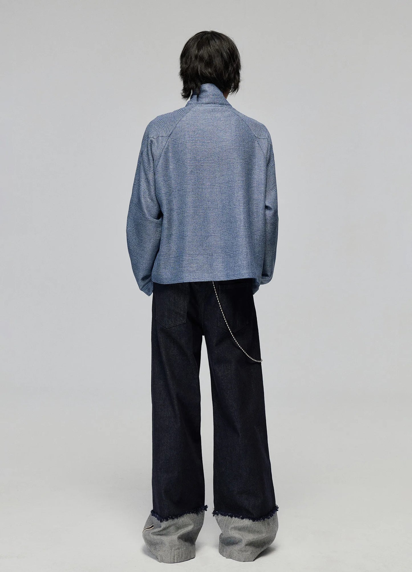 Raw Edge Cuff Denim