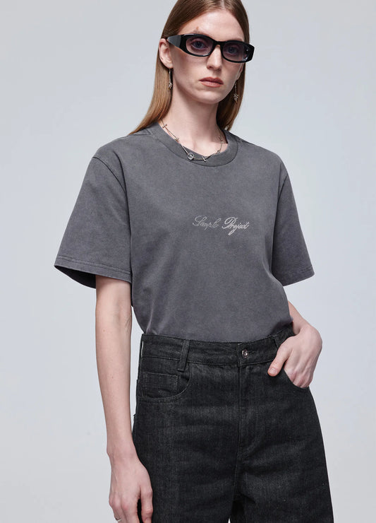 Rhinestone Logo Tee