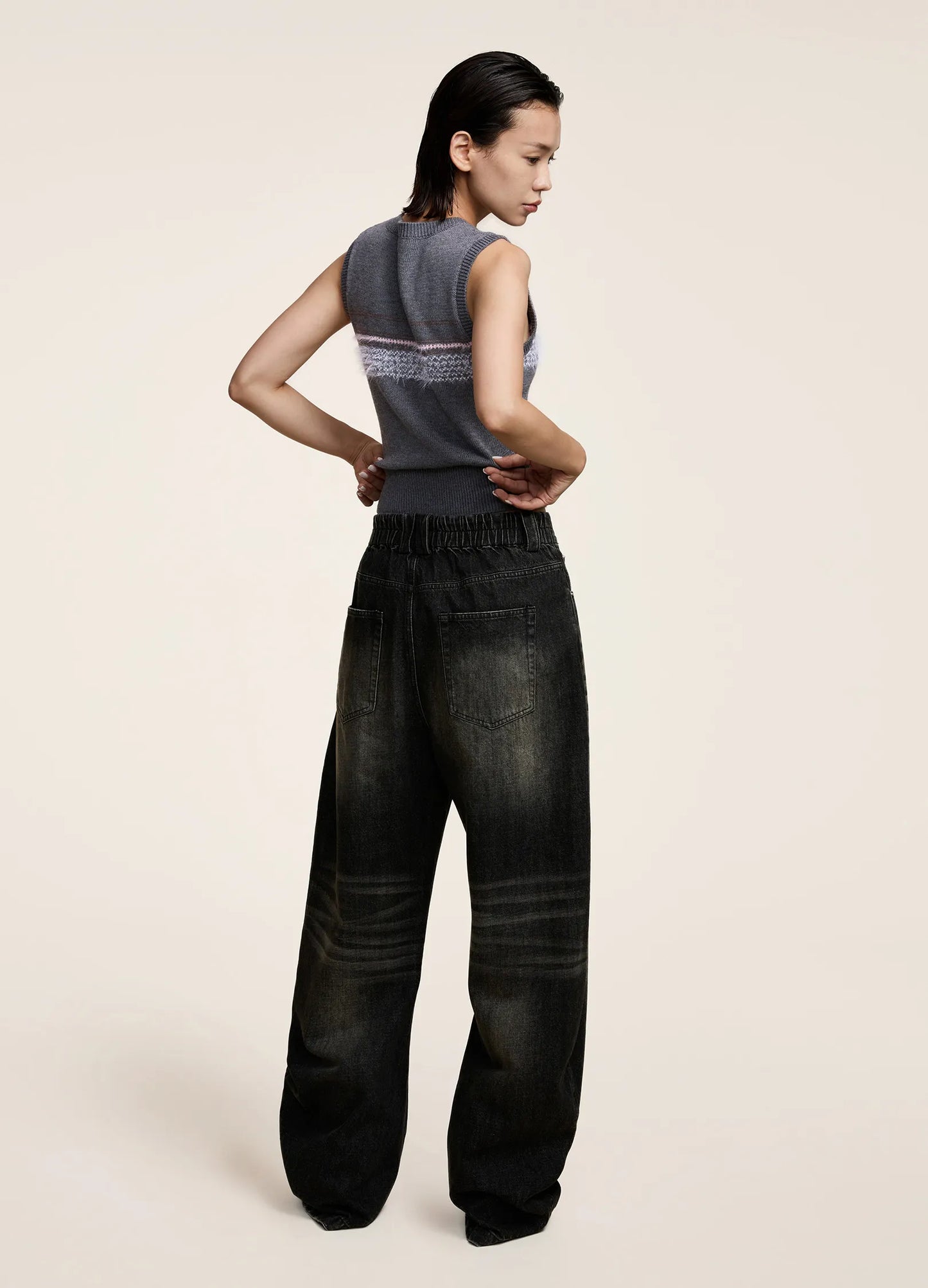 Ribbed Cut Vest