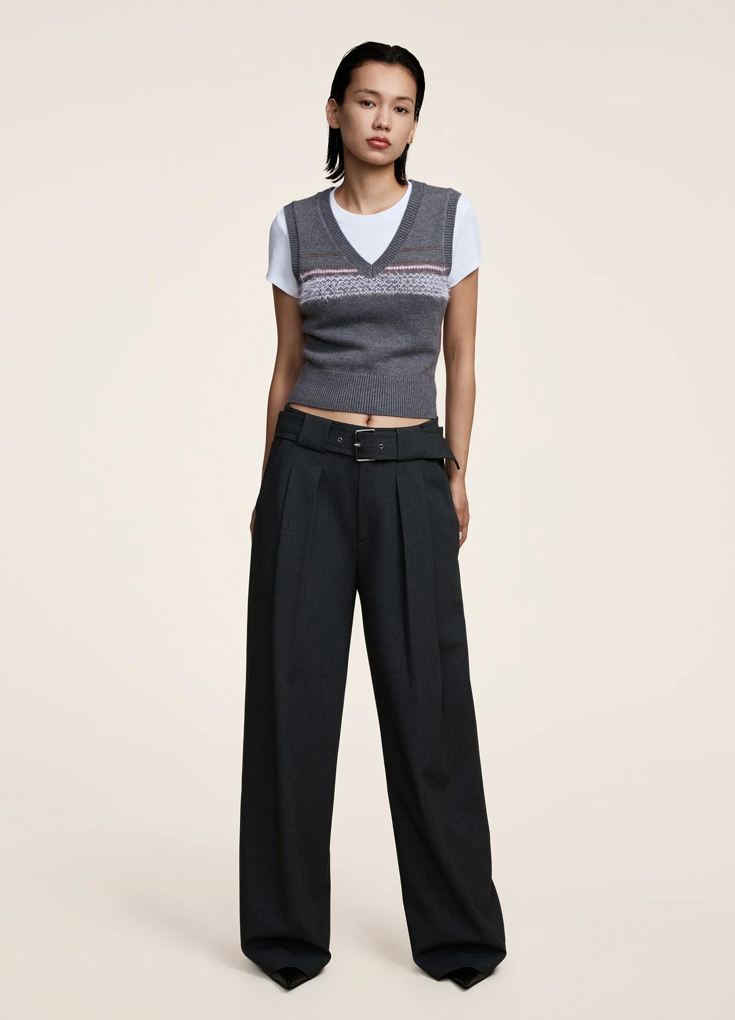 Ribbed Cut Vest