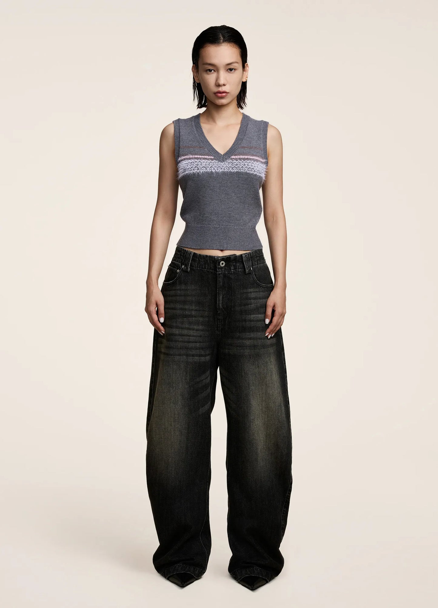 Ribbed Cut Vest