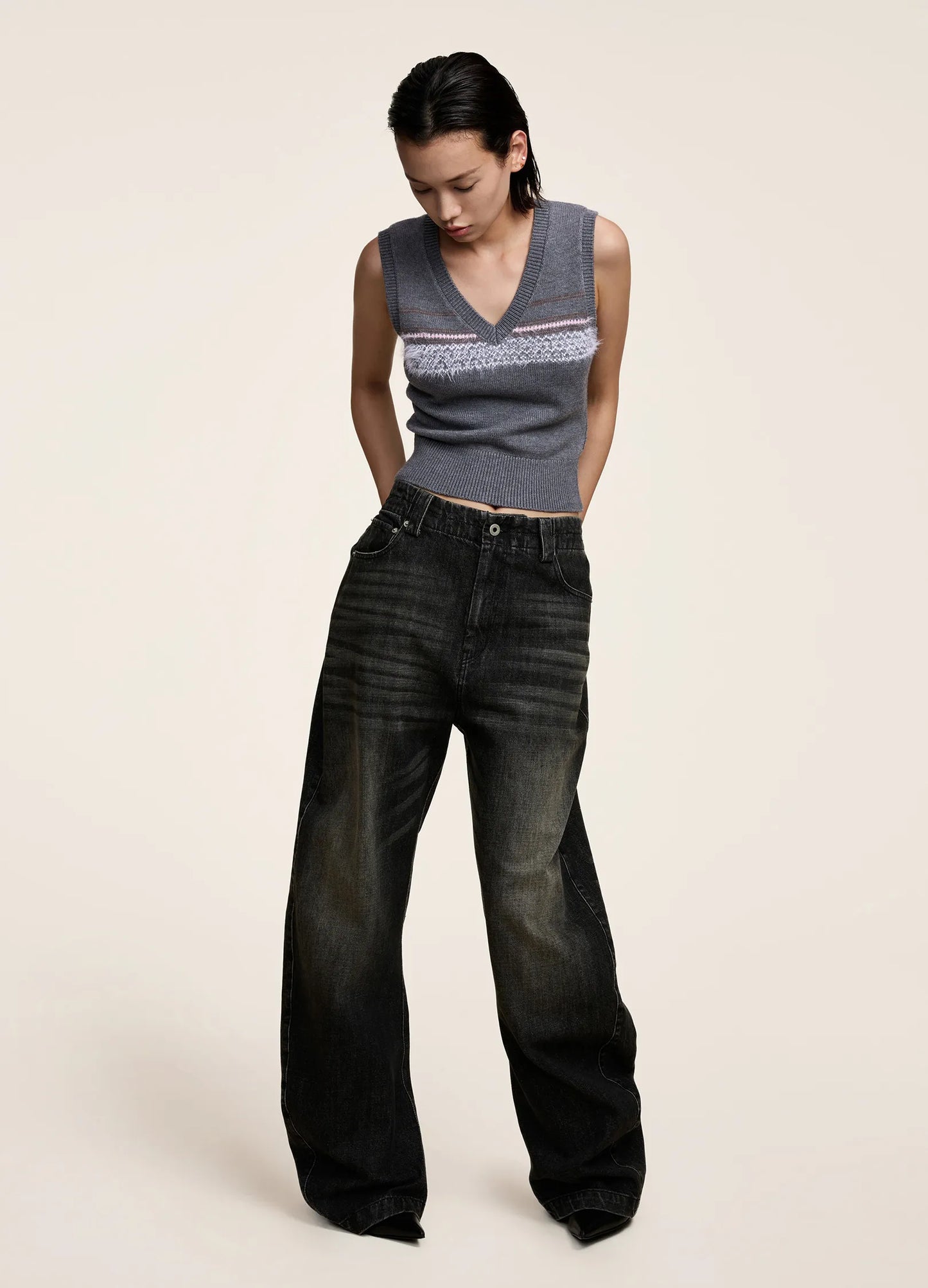 Ribbed Cut Vest