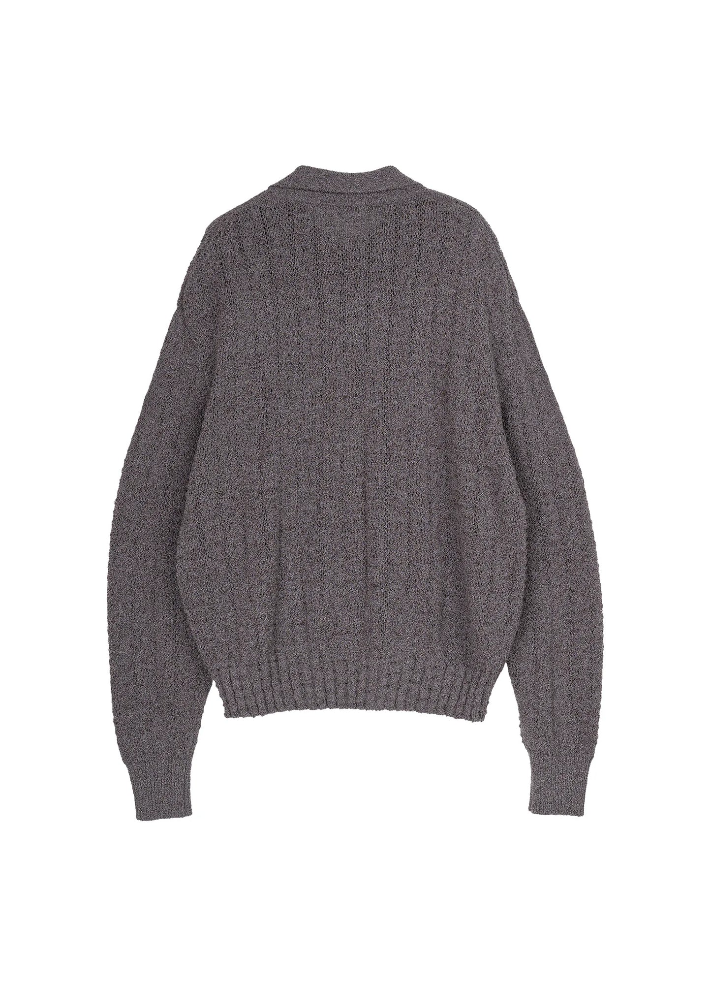 Ribbed Polo Sweater