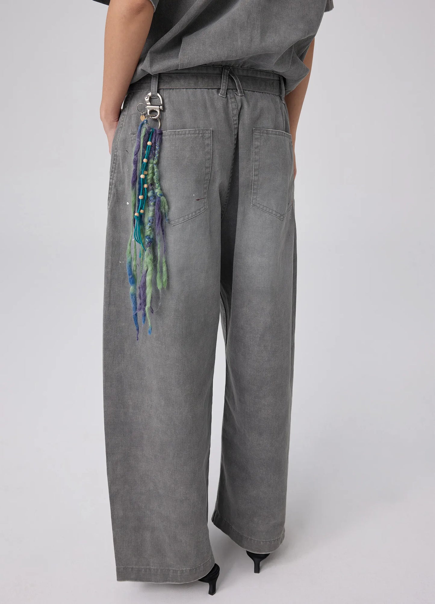 Ribbon Yarn Keychain