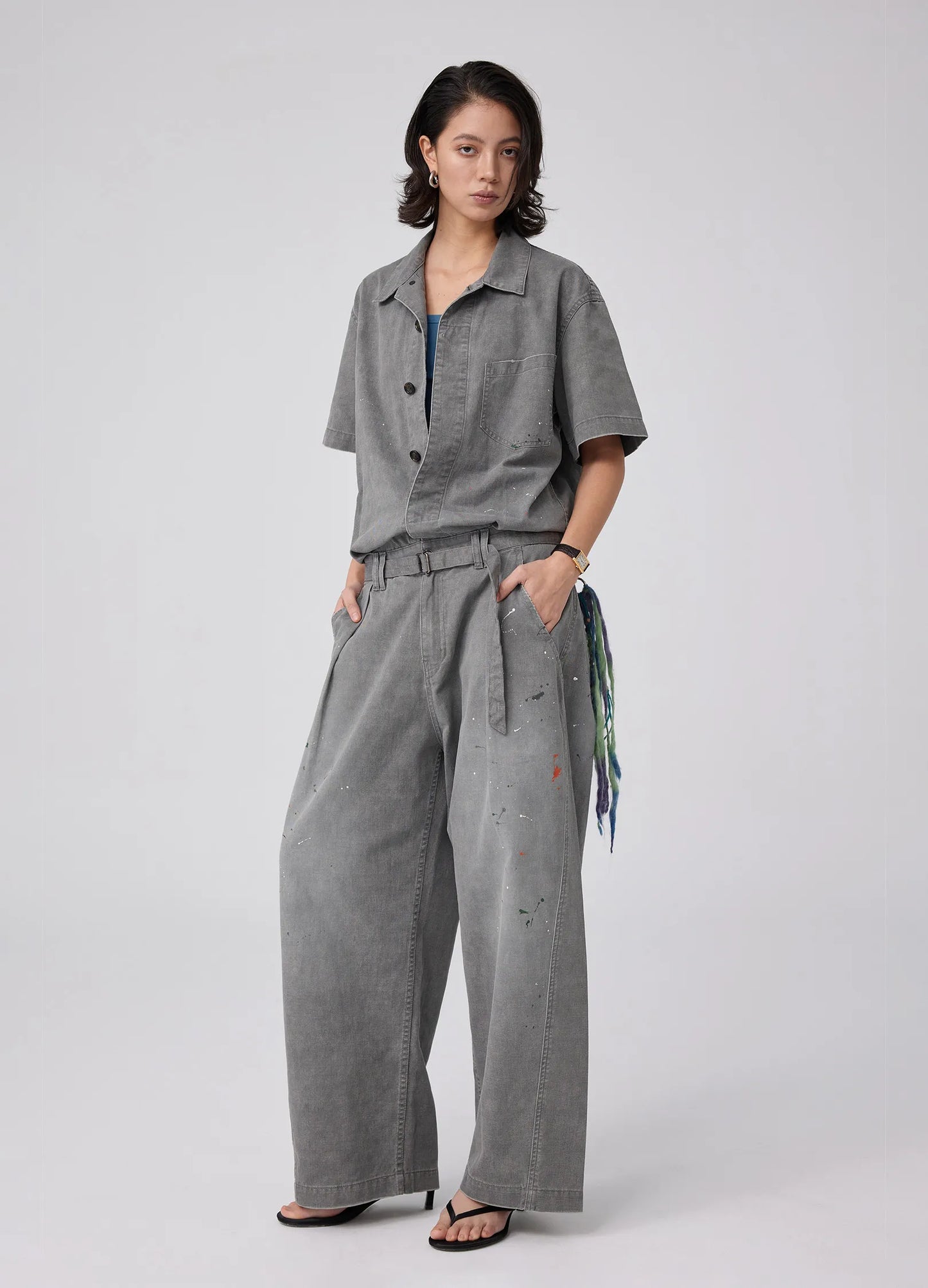 Ribbon Yarn Keychain