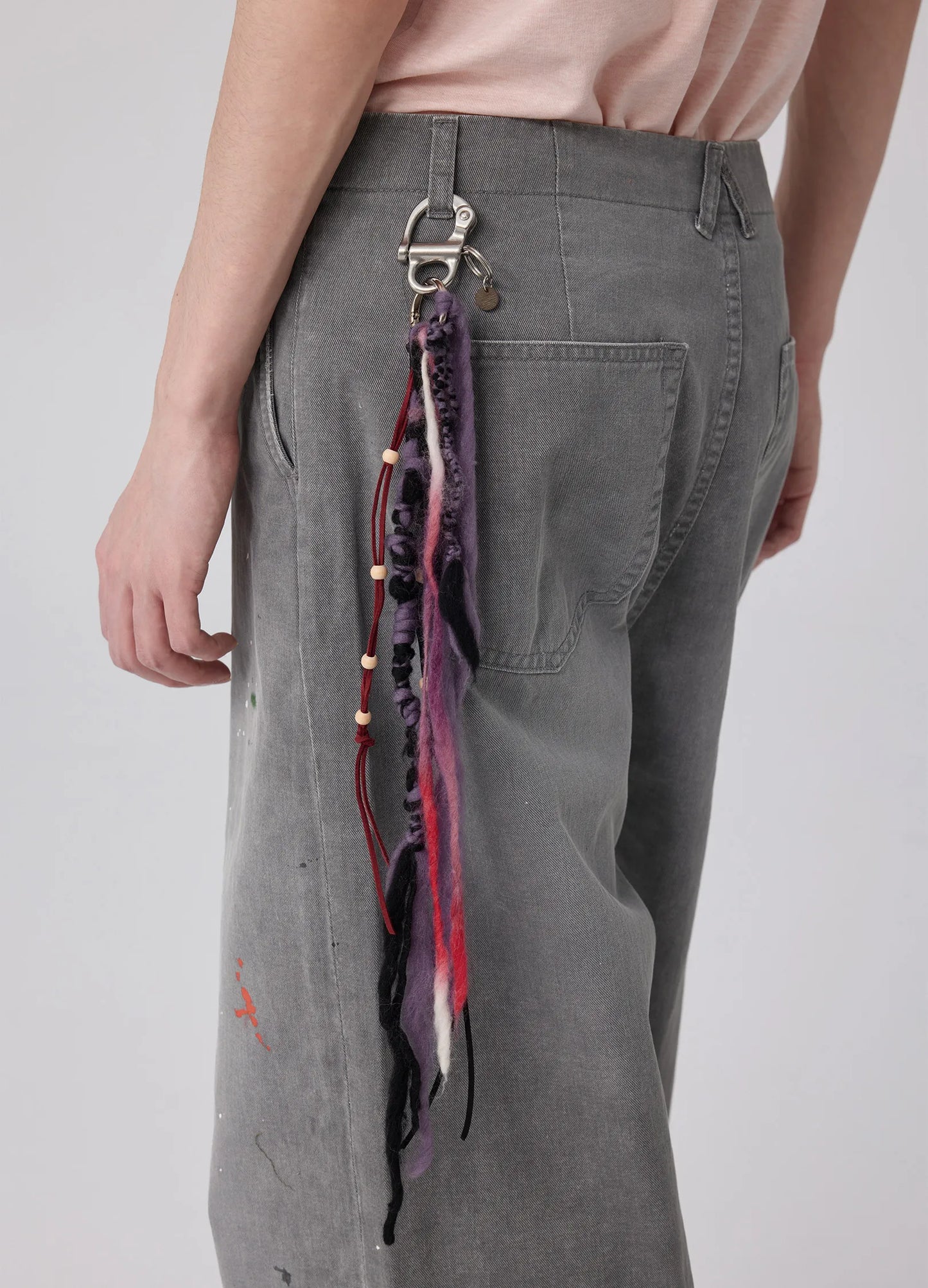 Ribbon Yarn Keychain