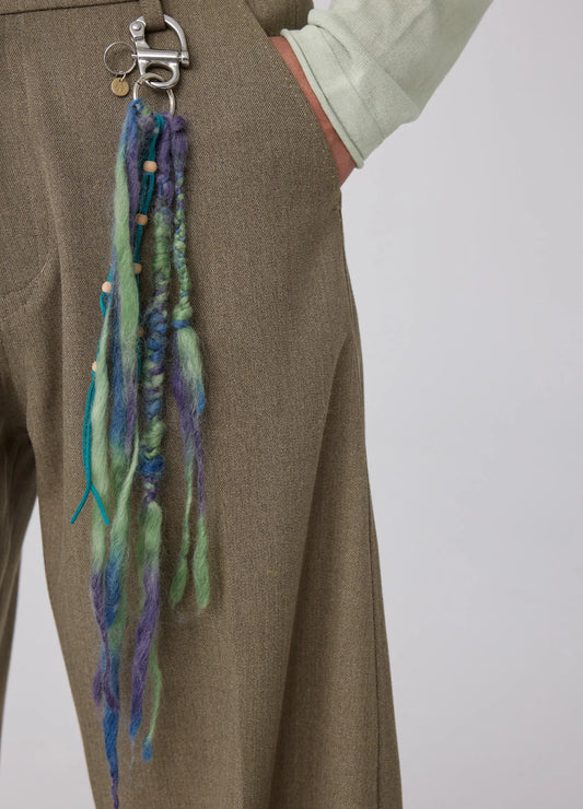 Ribbon Yarn Keychain