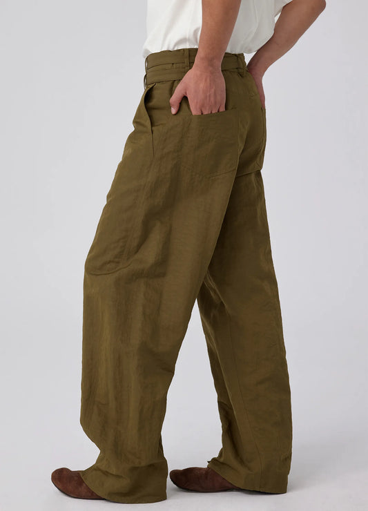 Rough Cotton Twist Trousers