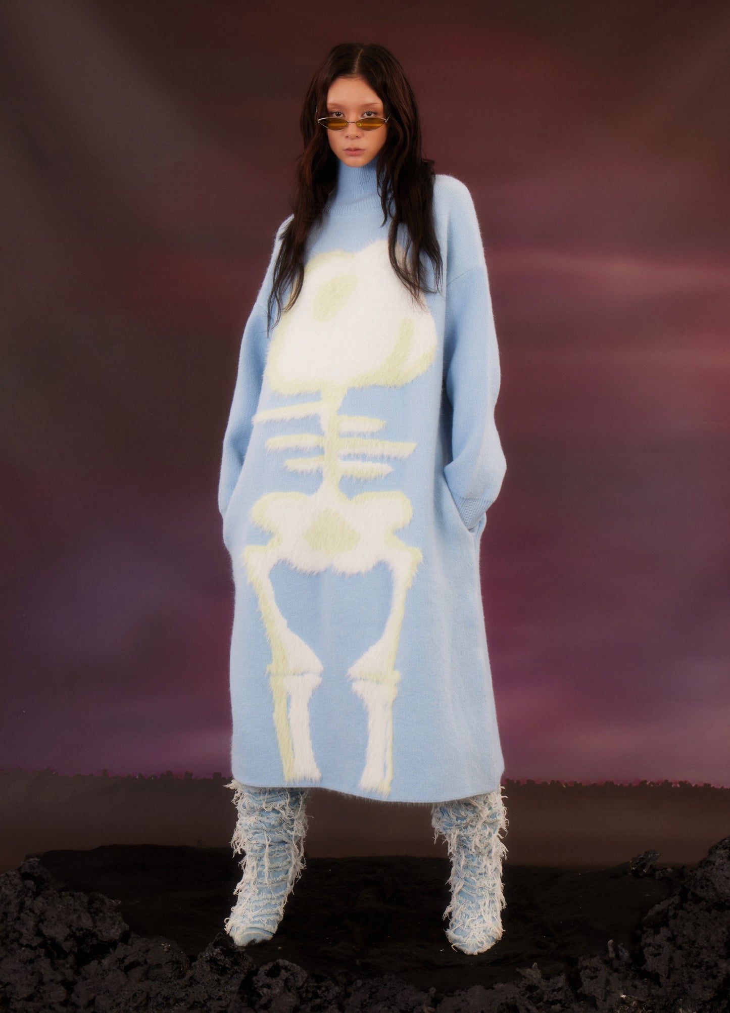 Skeleton Extended Sweater