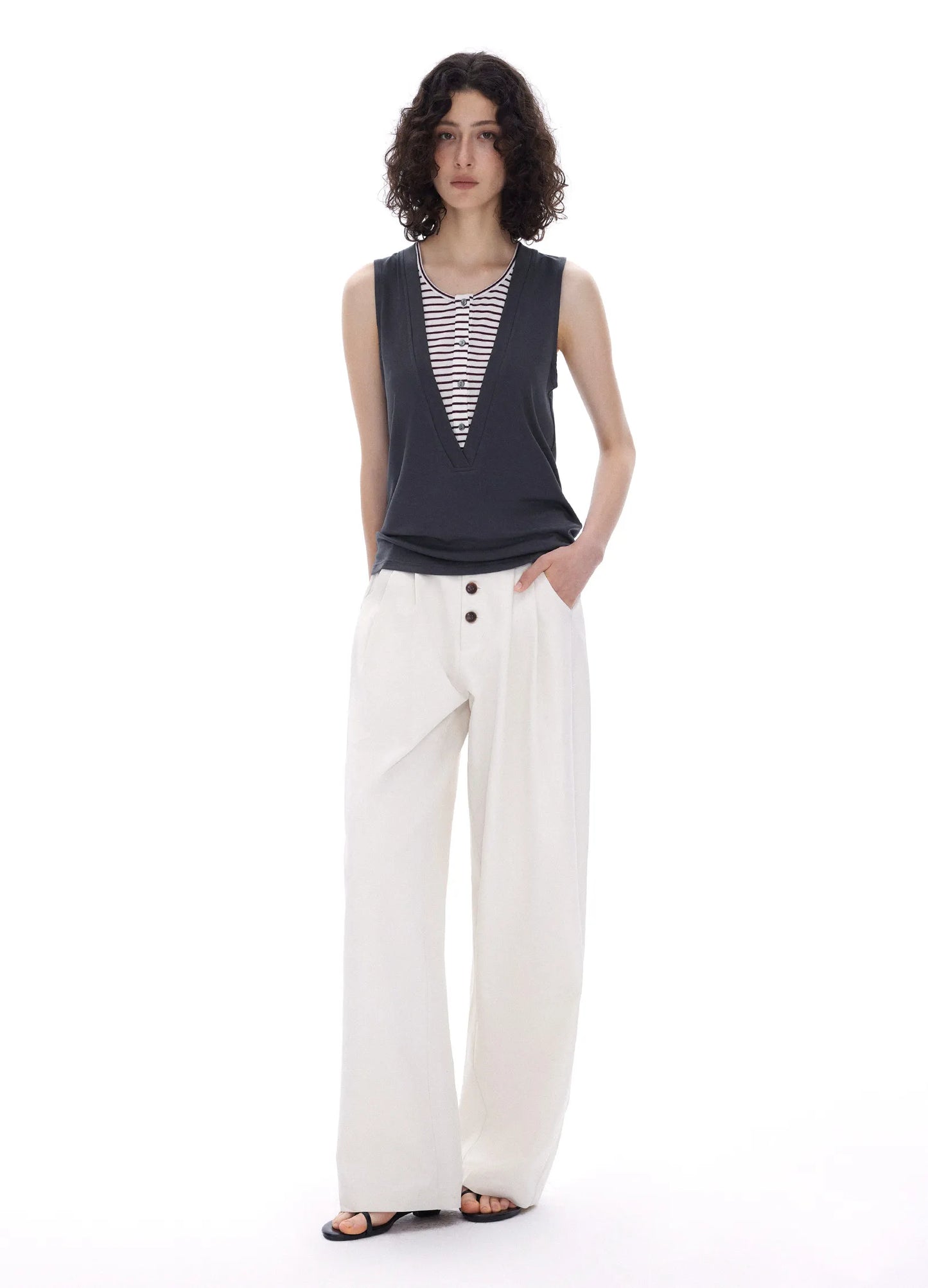 Slim V Top