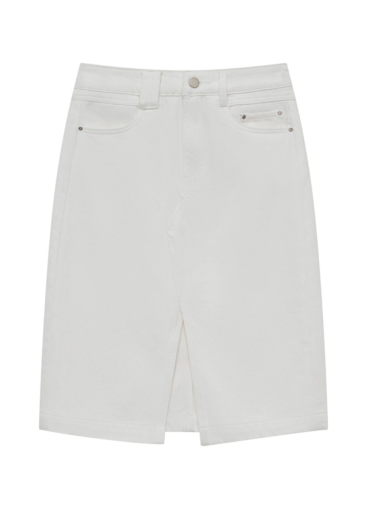 Slit Denim Skirt