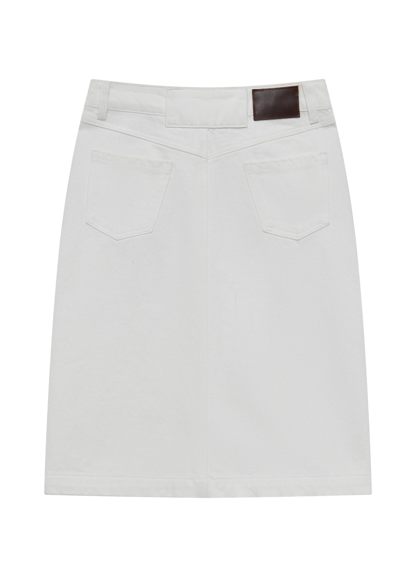 Slit Denim Skirt