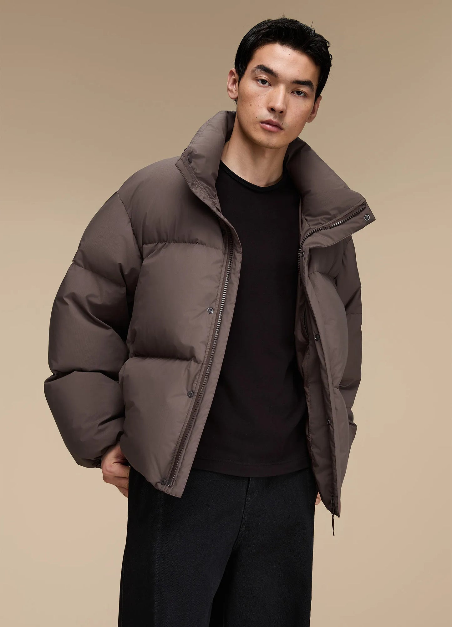 Snap Puffer Jacket