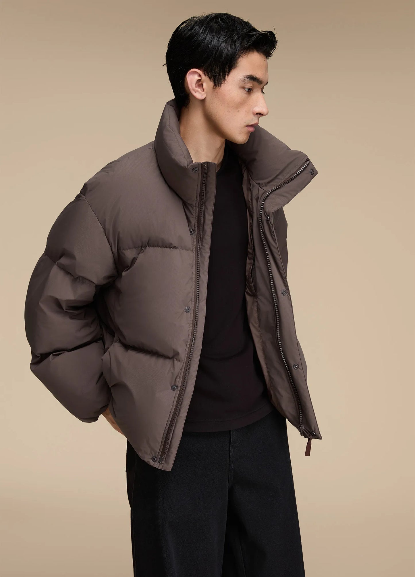 Snap Puffer Jacket