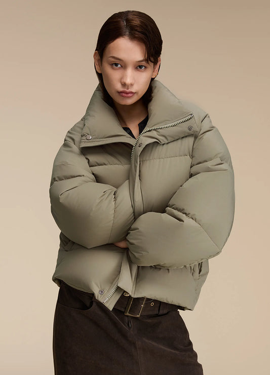 Snap Puffer Jacket