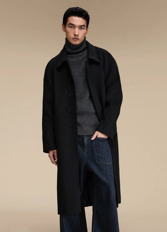 Split Lapel Overcoat