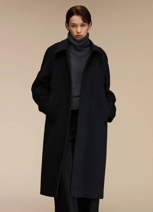 Split Lapel Overcoat