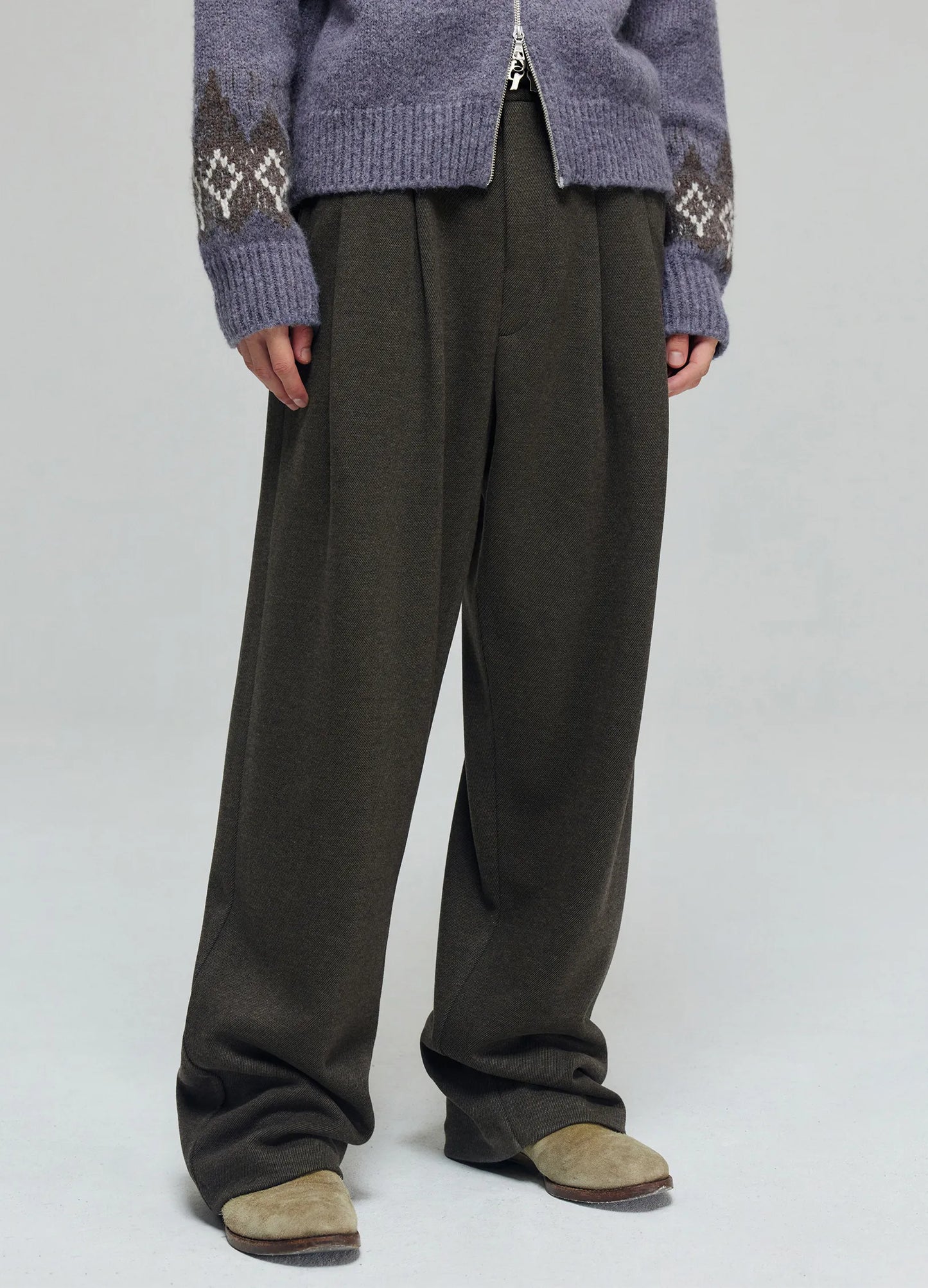 Straight Leg Flow Trousers