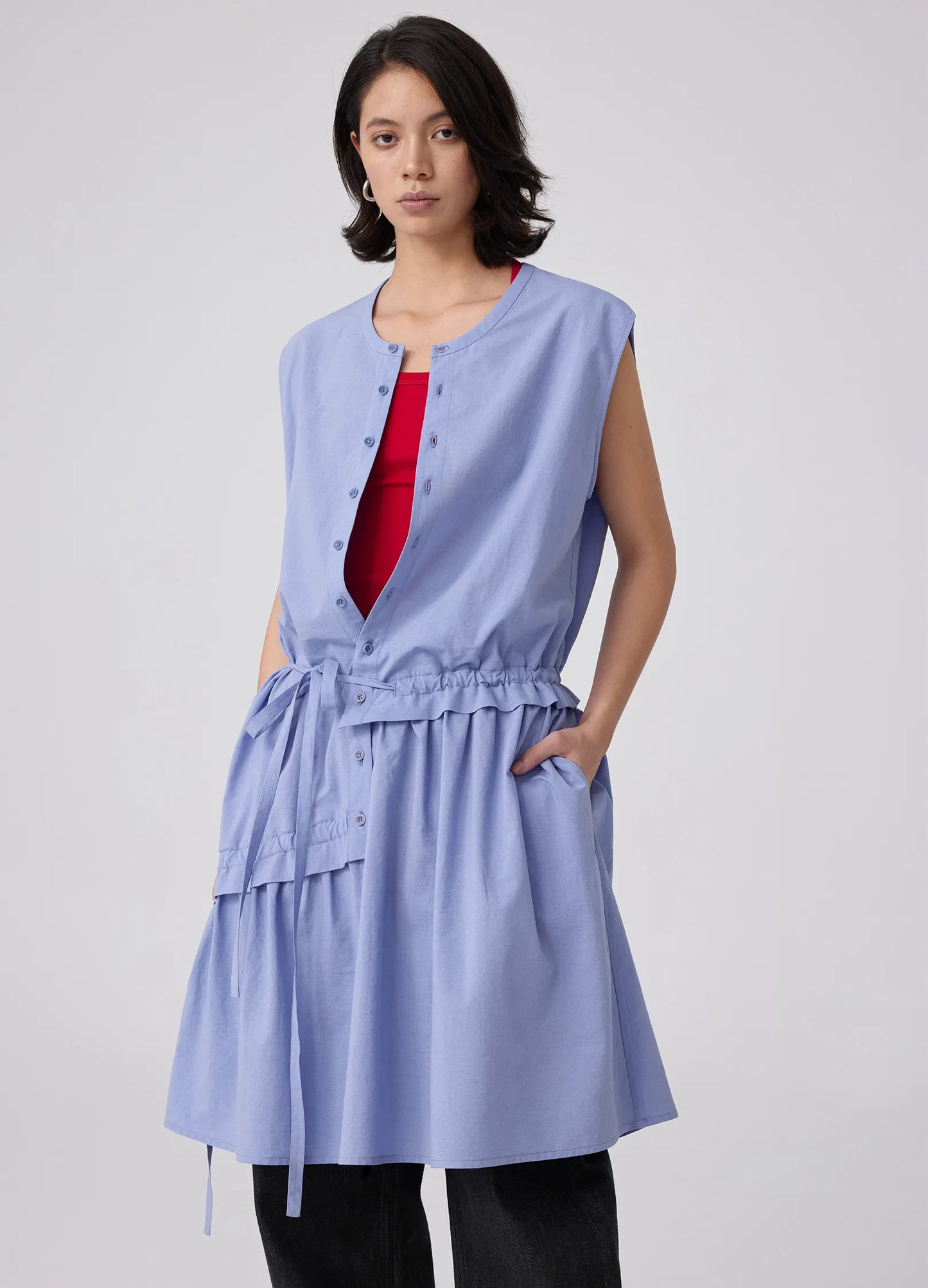 String Blouse Dress