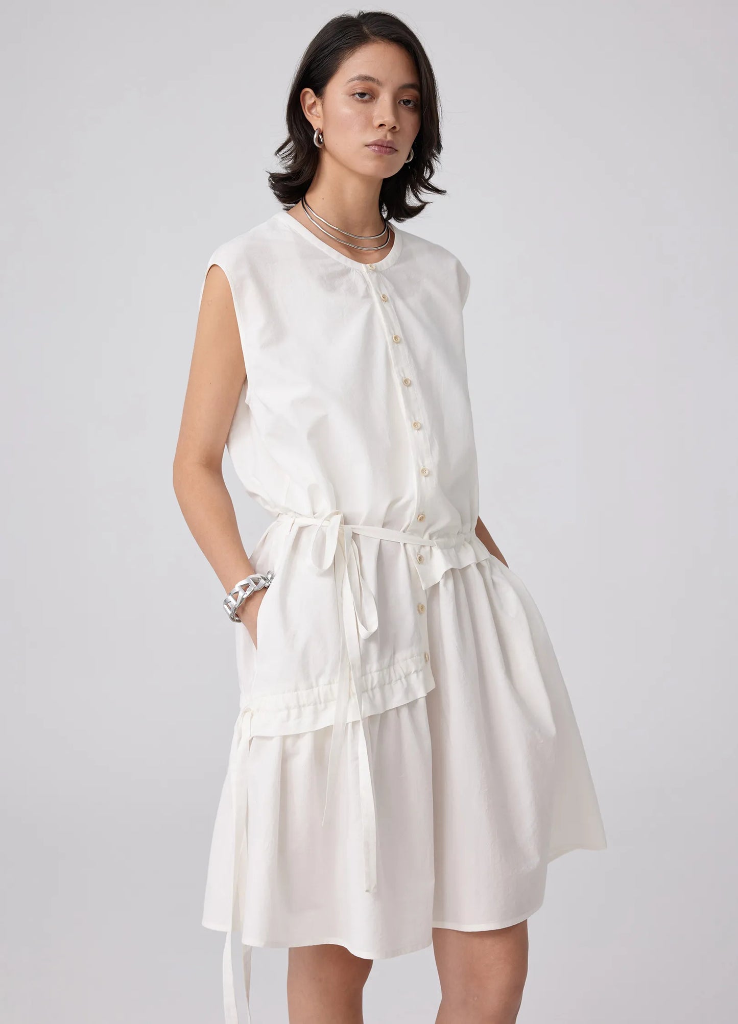 String Blouse Dress