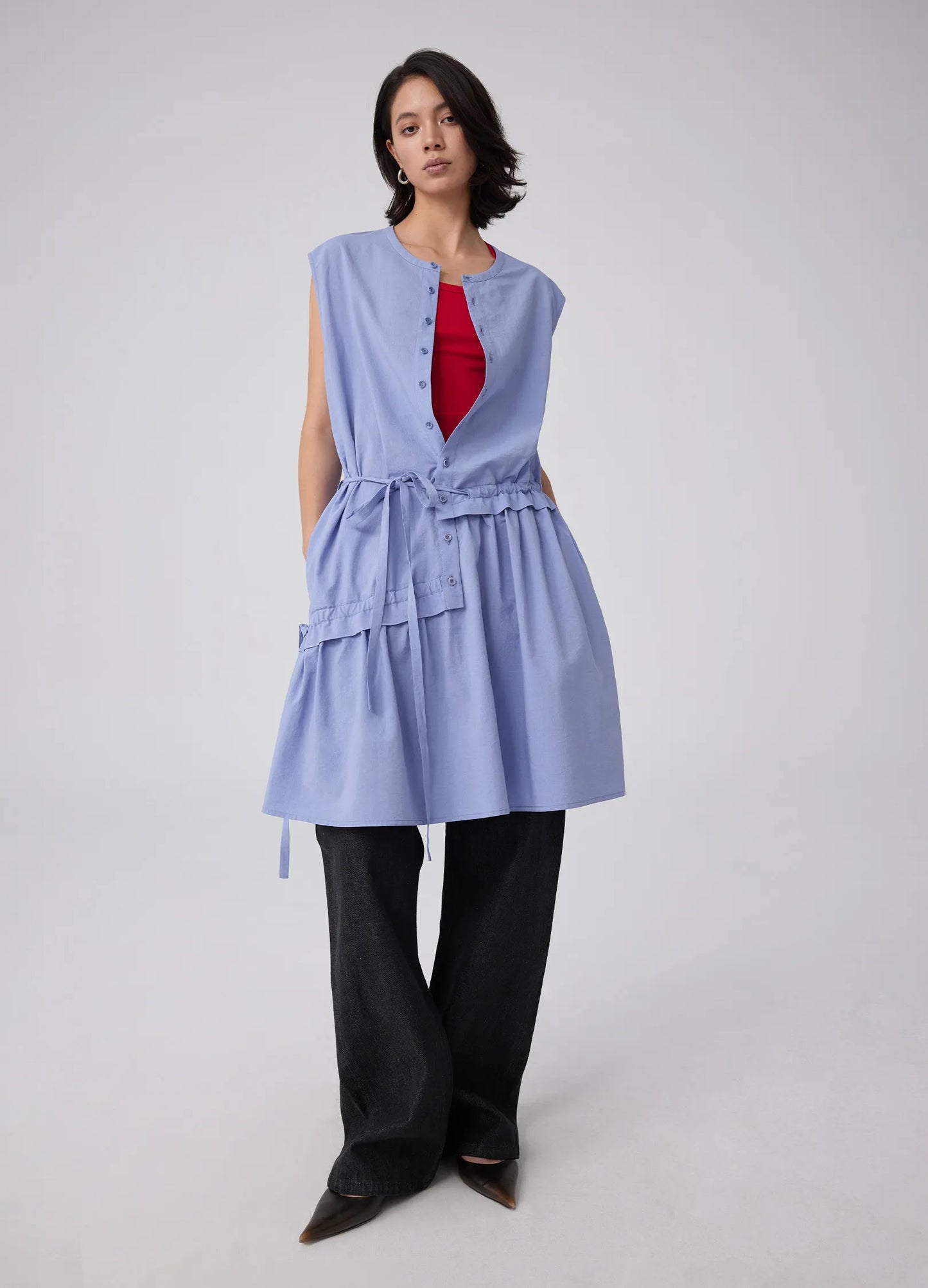 String Blouse Dress