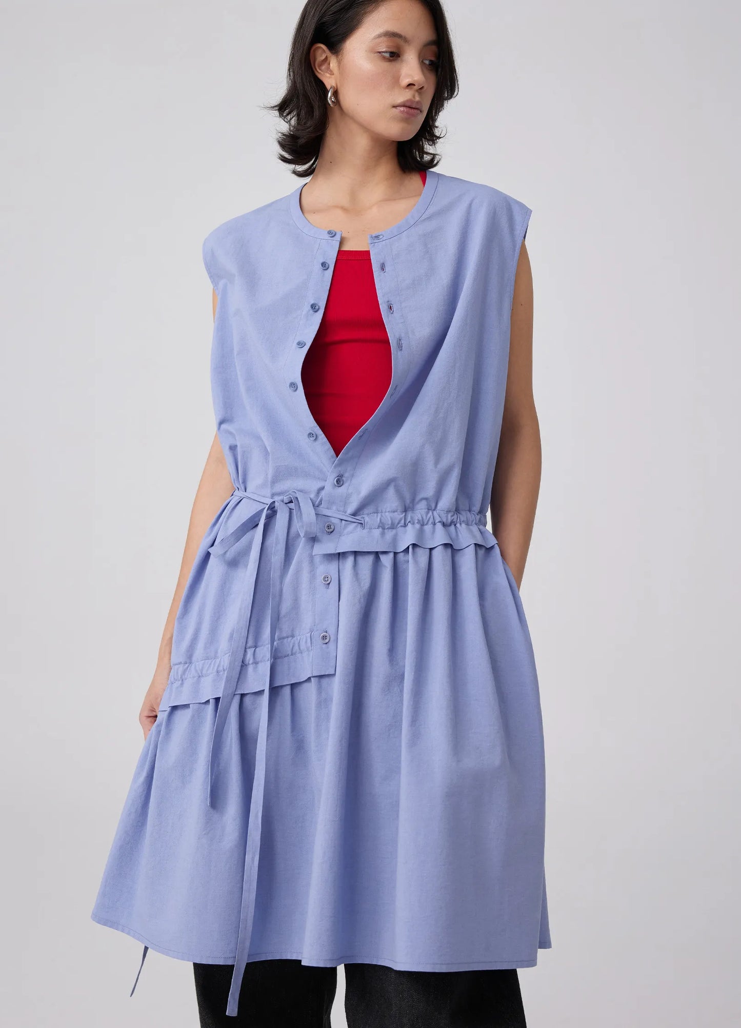 String Blouse Dress