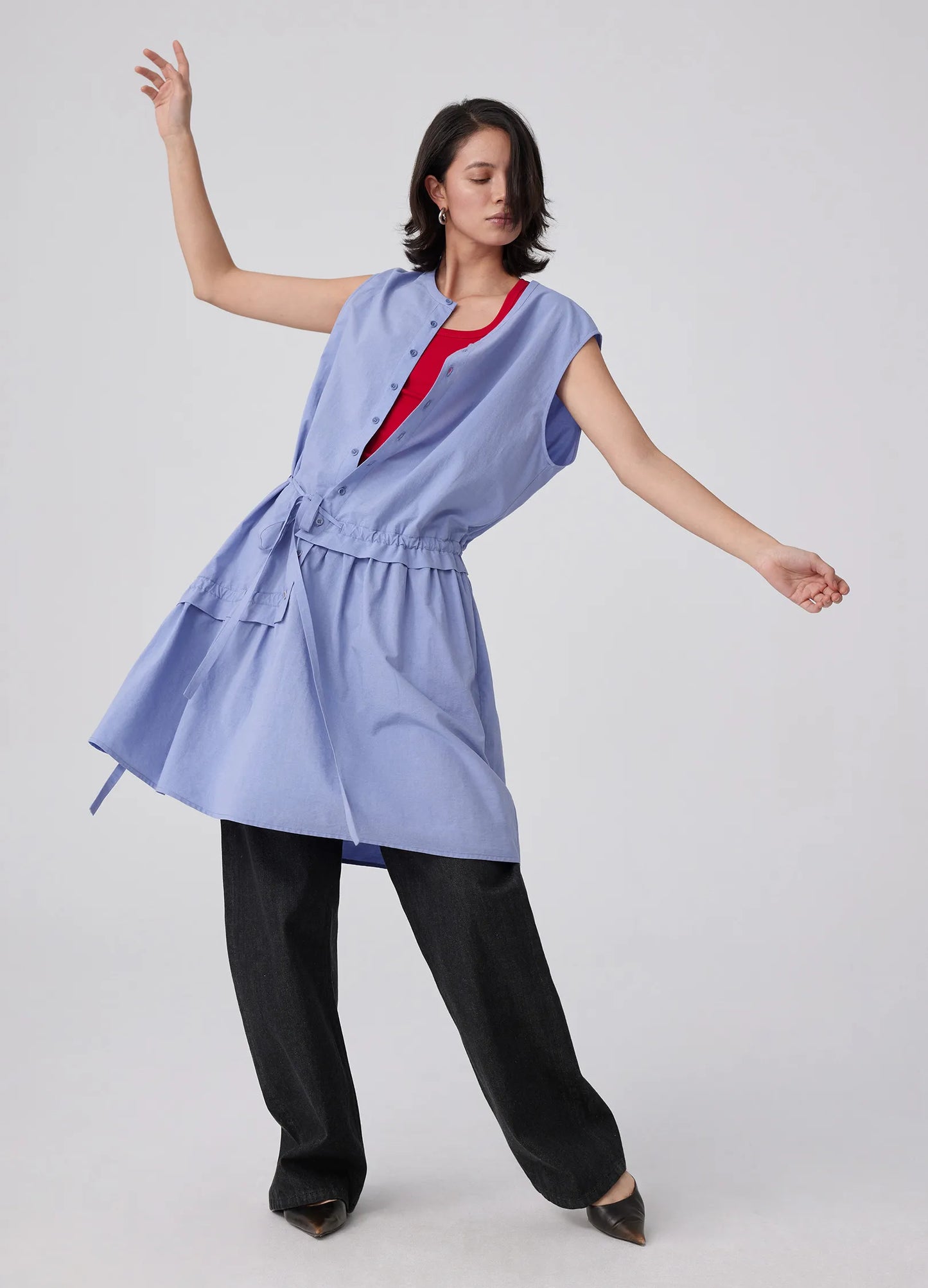 String Blouse Dress