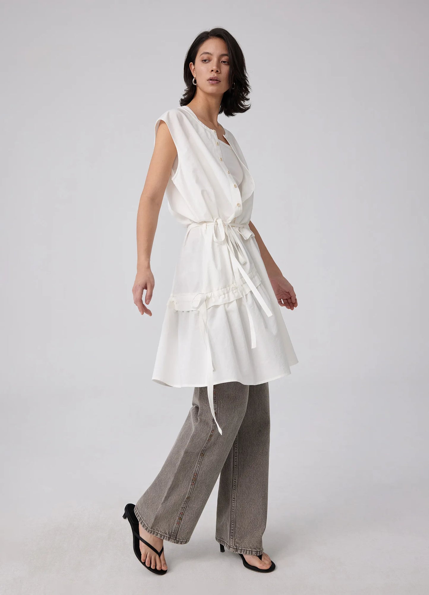 String Blouse Dress