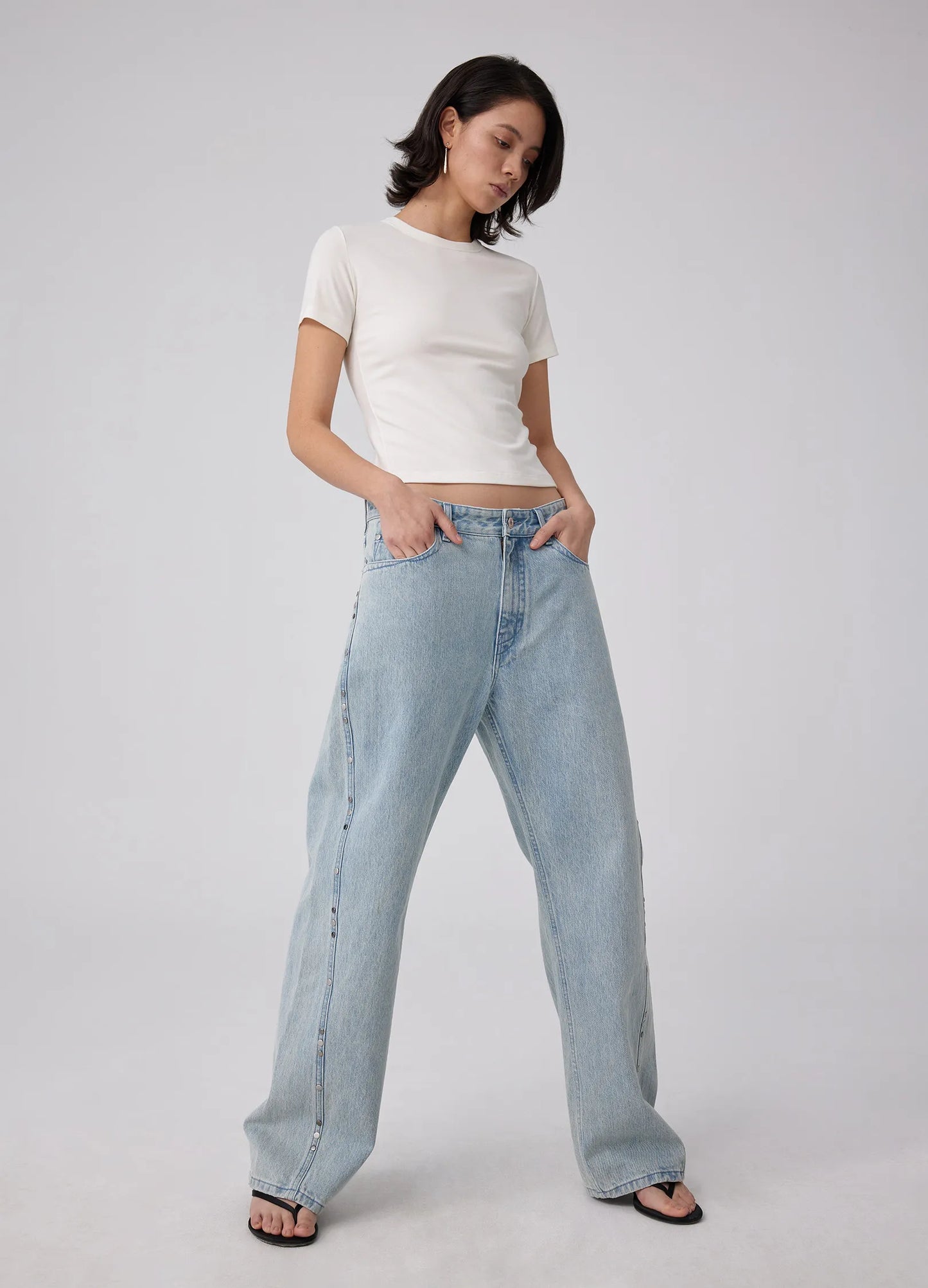Studded Wide Denims