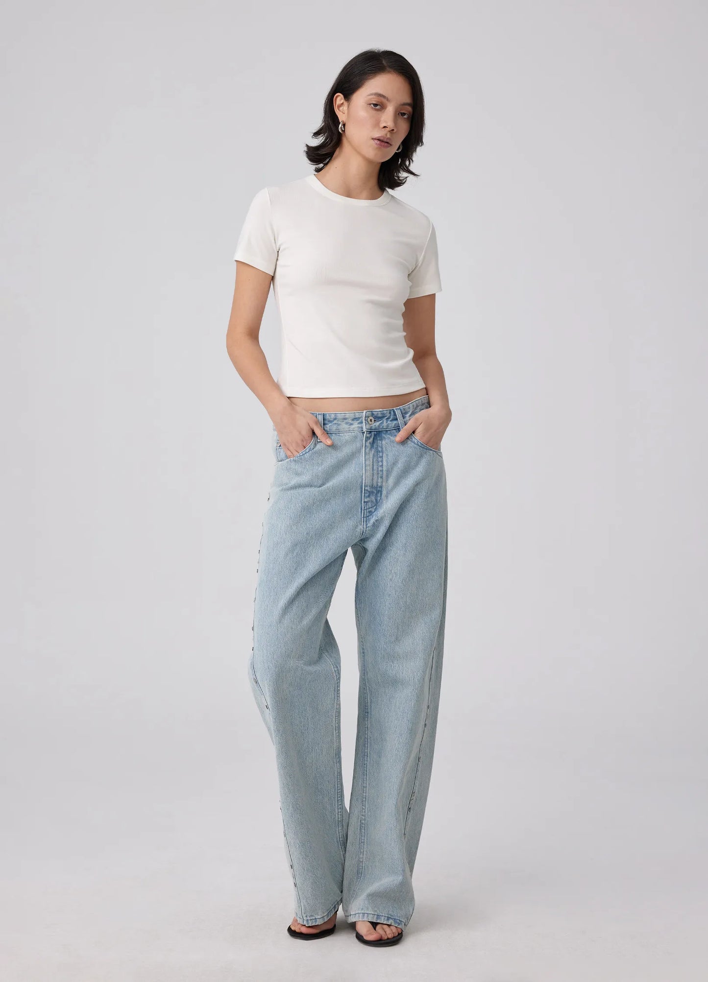 Studded Wide Denims