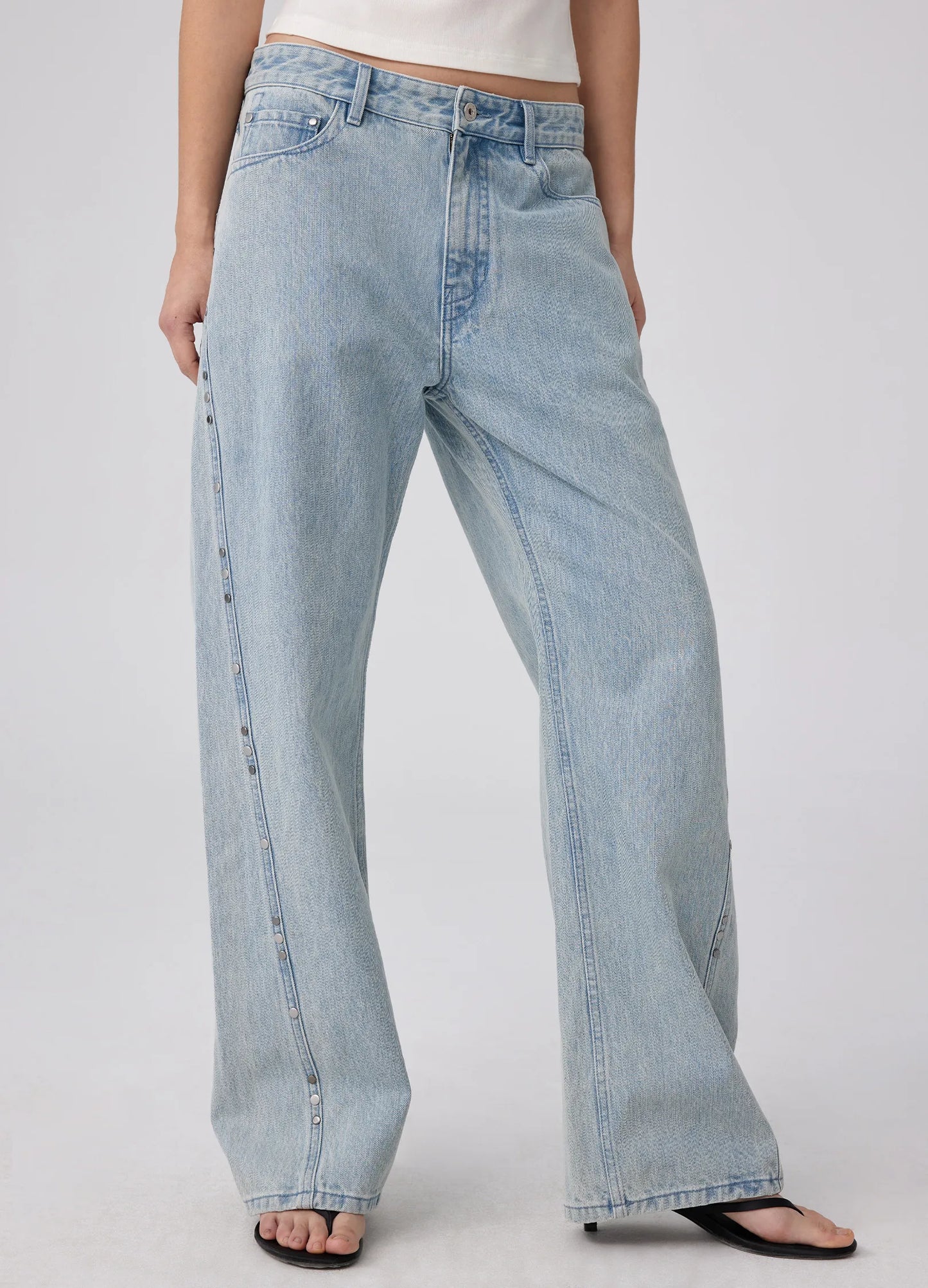 Studded Wide Denims