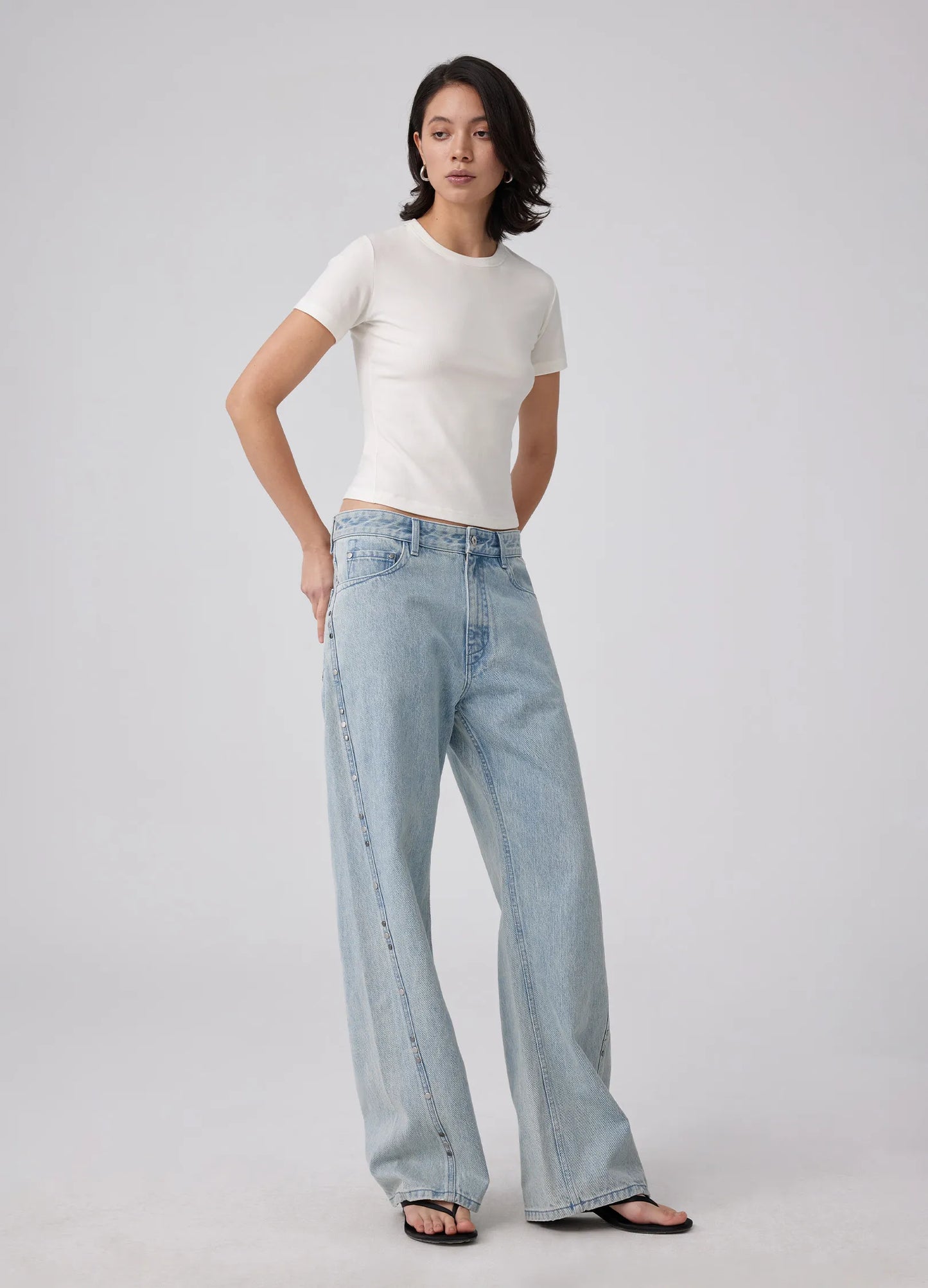 Studded Wide Denims