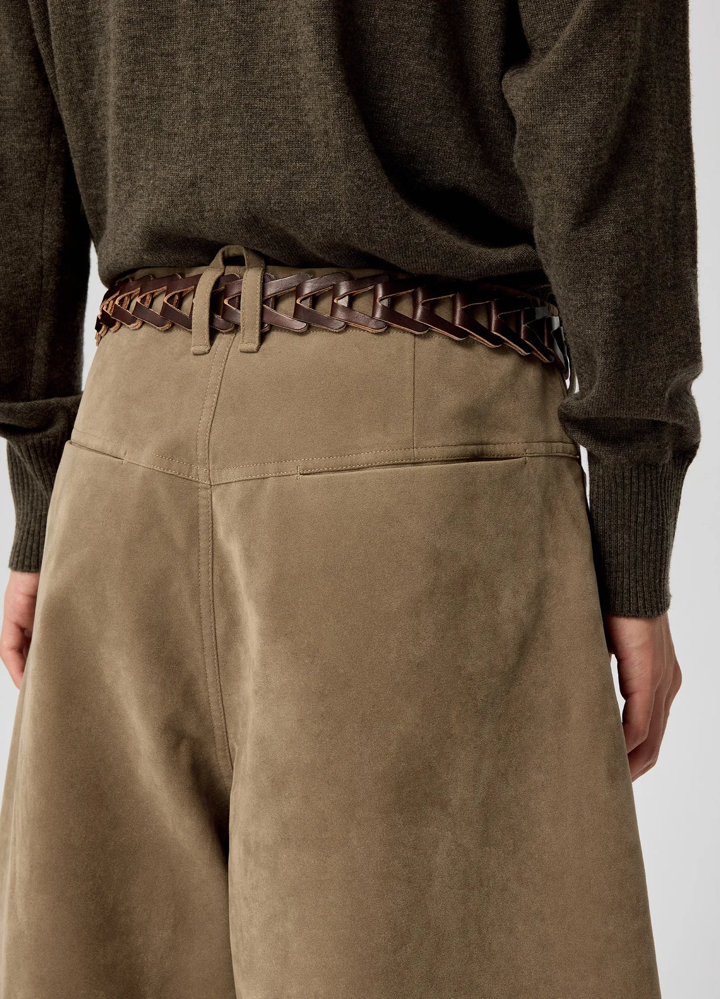 Suede Capris