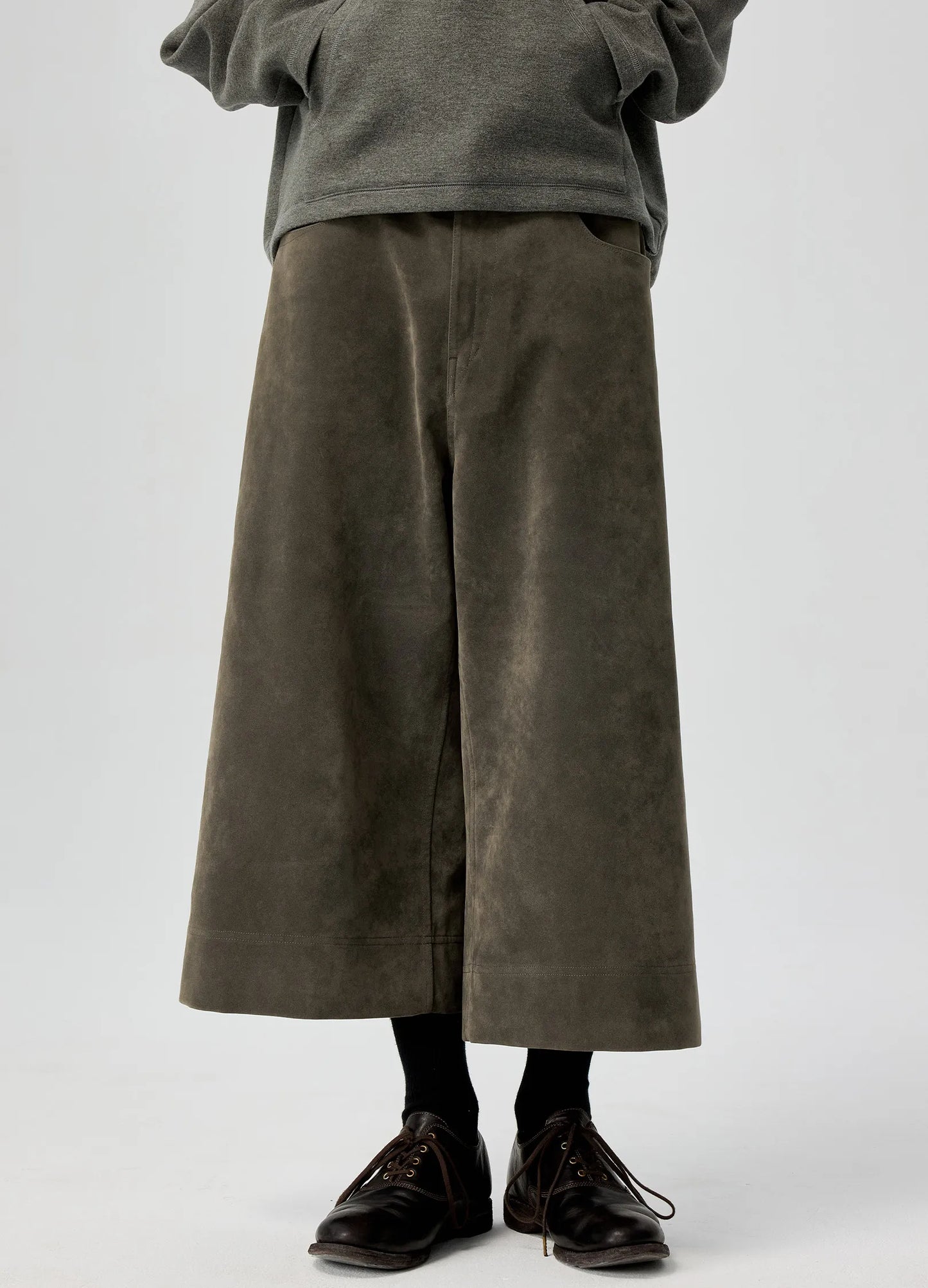 Suede Capris