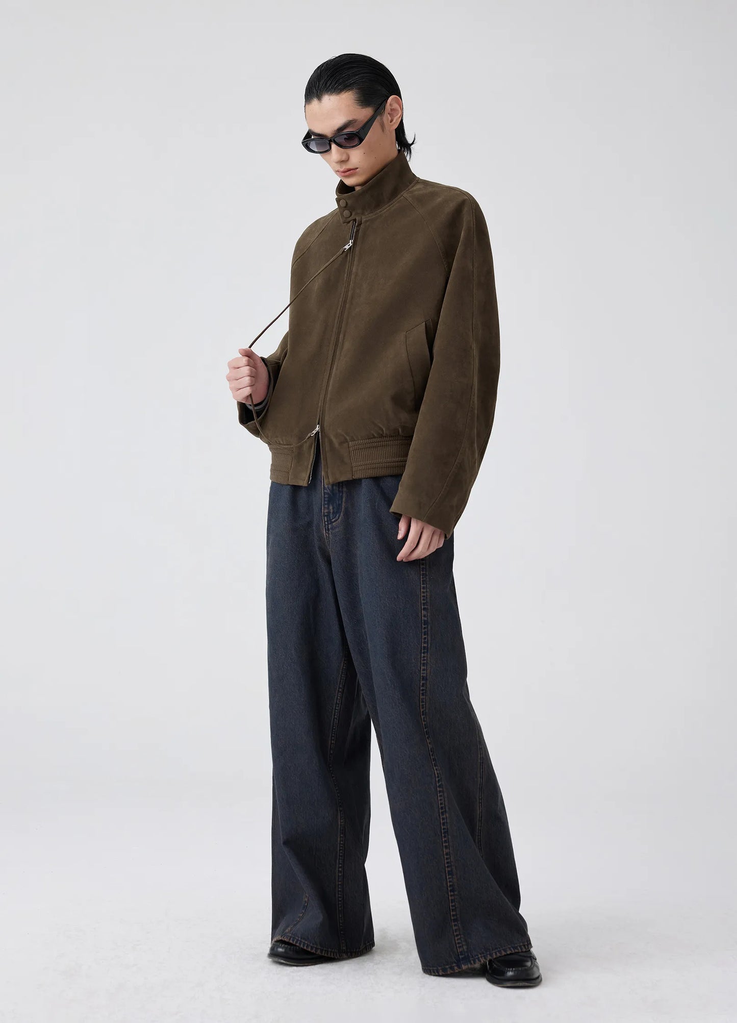 Suede Harrington Jacket