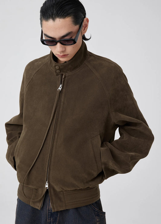 Suede Harrington Jacket
