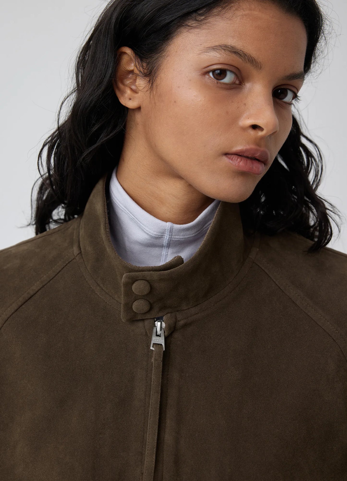 Suede Harrington Jacket