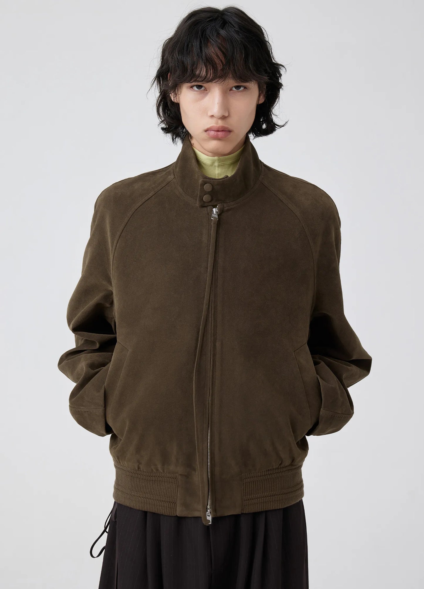 Suede Harrington Jacket