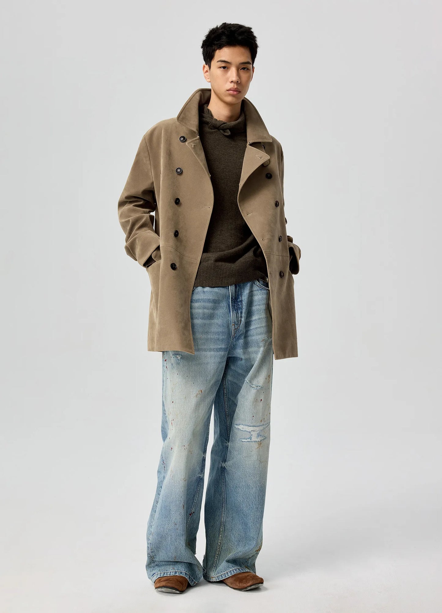 Suede Mid Trench