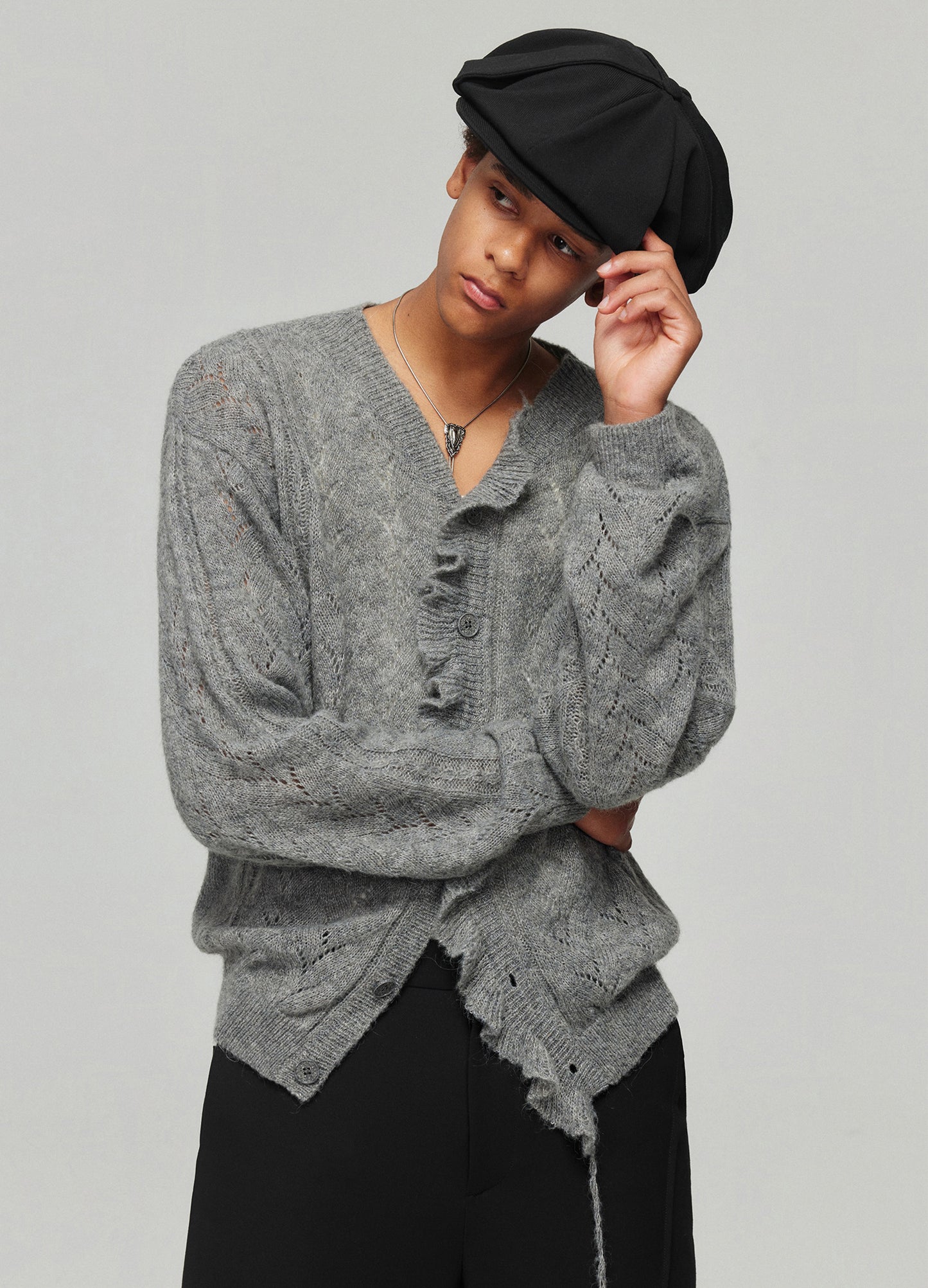 Swirl Wool Cardigan