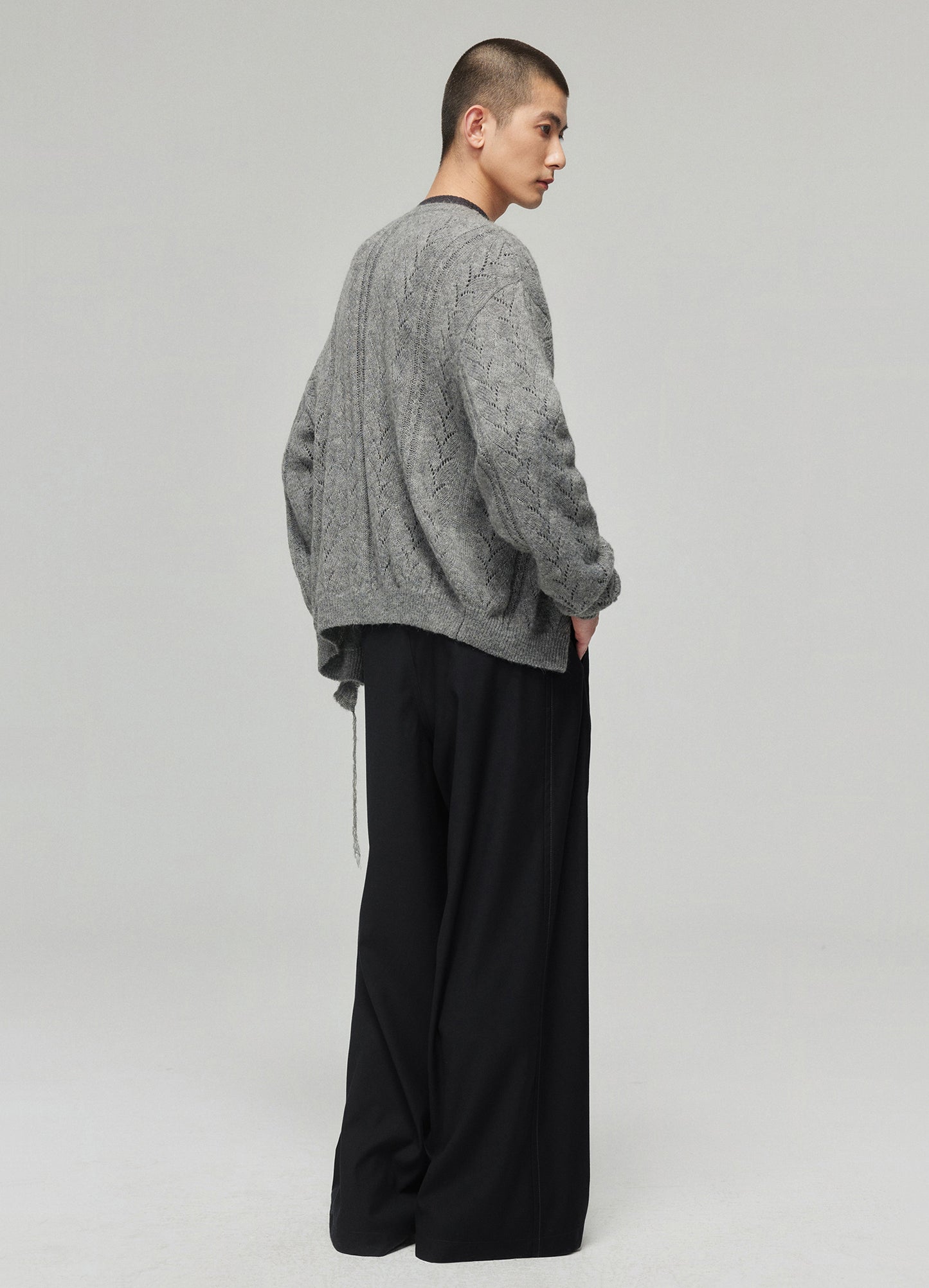 Swirl Wool Cardigan