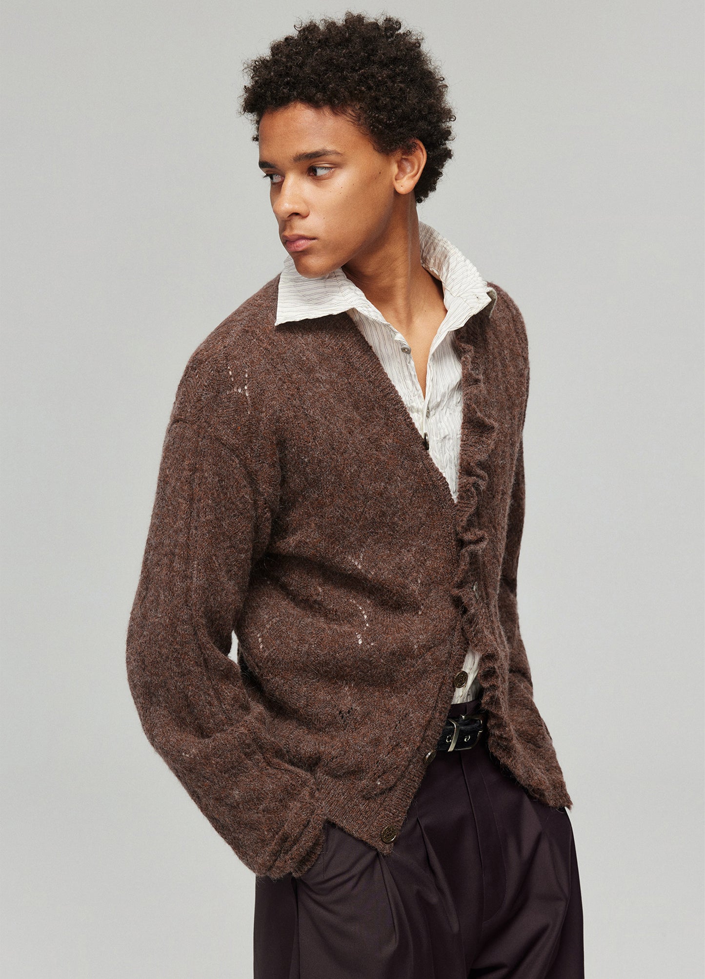 Swirl Wool Cardigan
