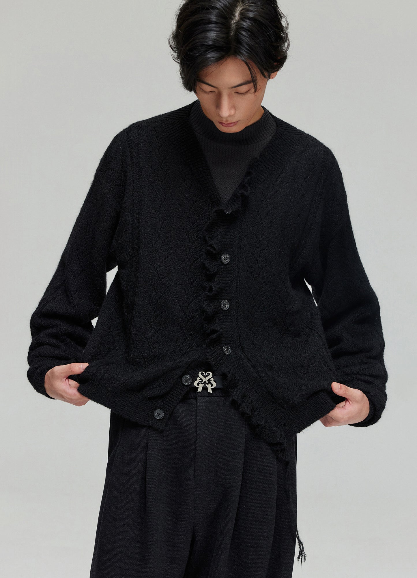 Swirl Wool Cardigan
