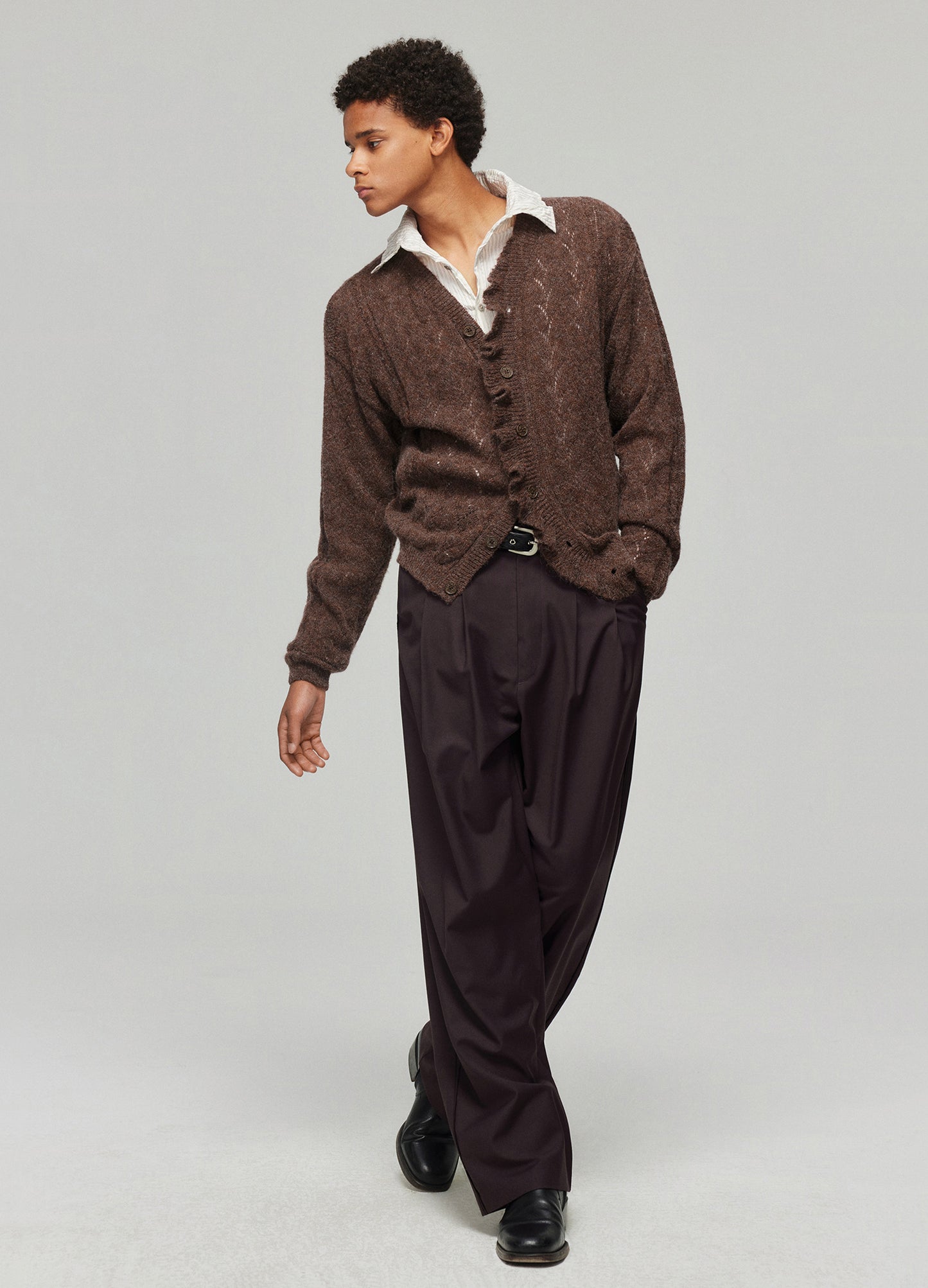 Swirl Wool Cardigan